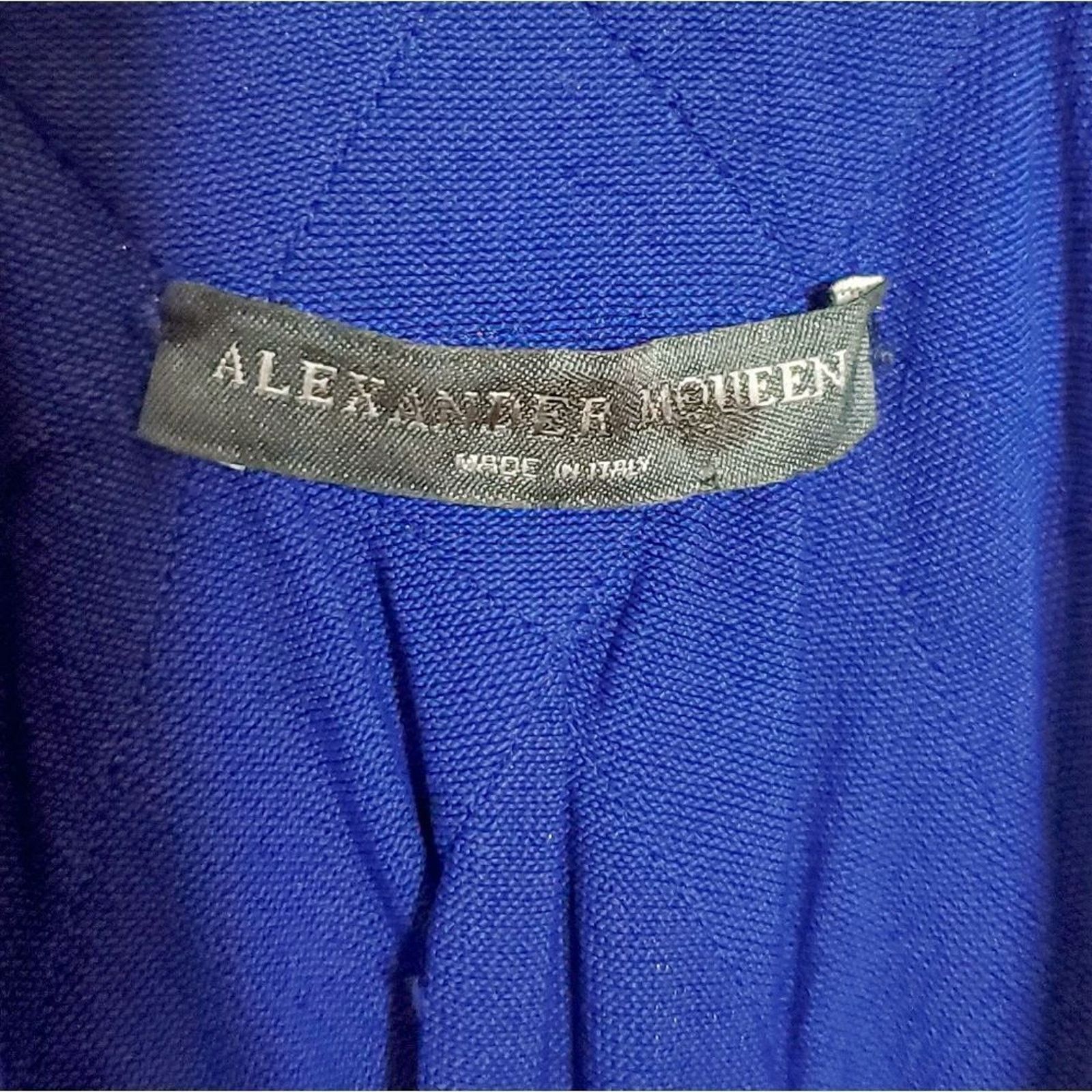 Alexander McQueen Alexander McQueen Blue Red Bandage Bodycon Dress Size L Size L / US 10 / IT 46 - 5 Thumbnail
