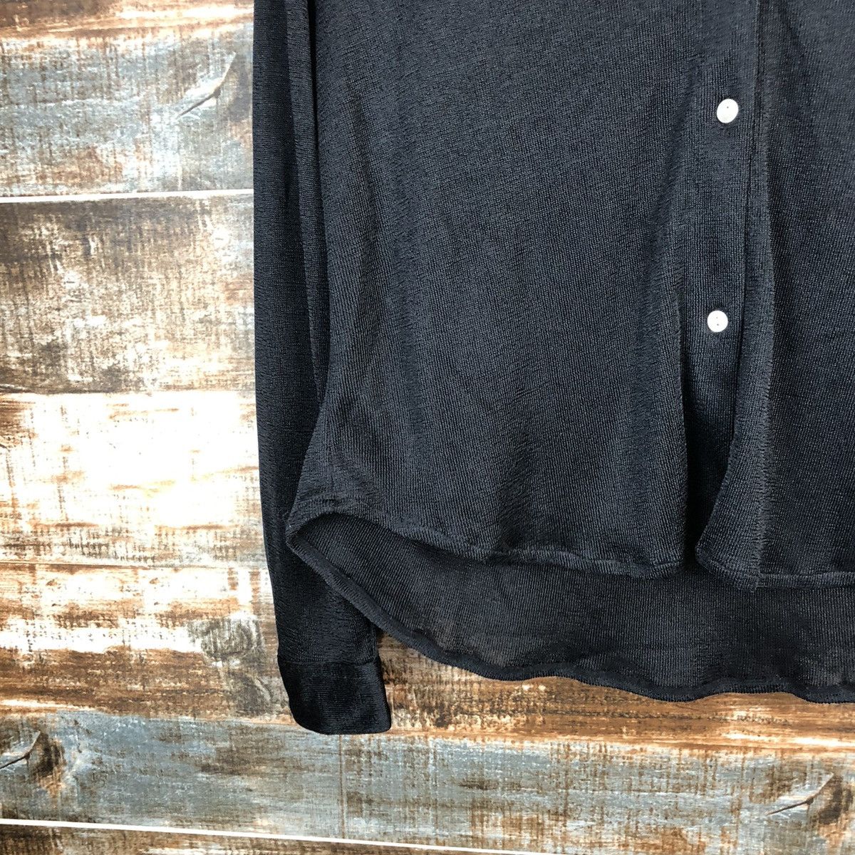 Homespun Knitwear × Japanese Brand Zada New York Black Cardigan Knitwear Hoodie #A1675 Size M / US 6-8 / IT 42-44 - 7 Thumbnail