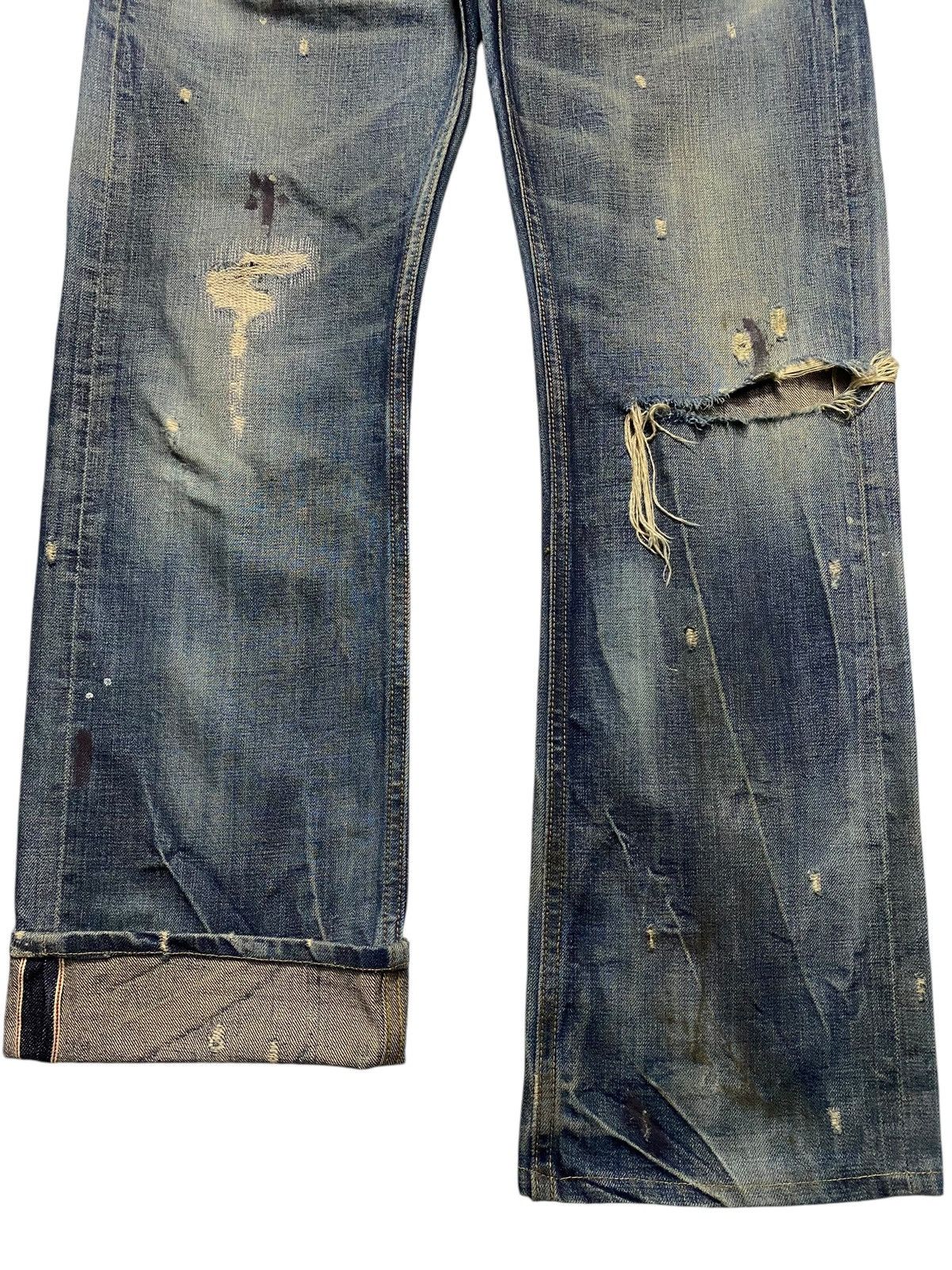Cult Of Individuality Cult Paint Splatter Distressed Selvedge Redline (107N2) Size US 34 / EU 50 - 5 Thumbnail