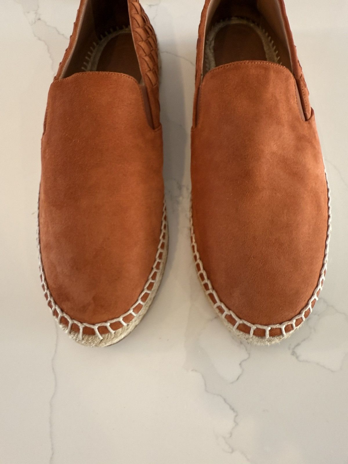 Bottega Veneta $990 Bottega Veneta Intrecciato Terracotta Suede Espadrilles Size US 9 / EU 42 - 9 Thumbnail