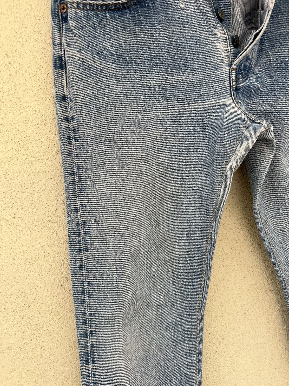 Levi's Vintage 80s Levi’s 701 Distressed Fade Denim Buttonfly Jeans Size US 29 - 8 Thumbnail