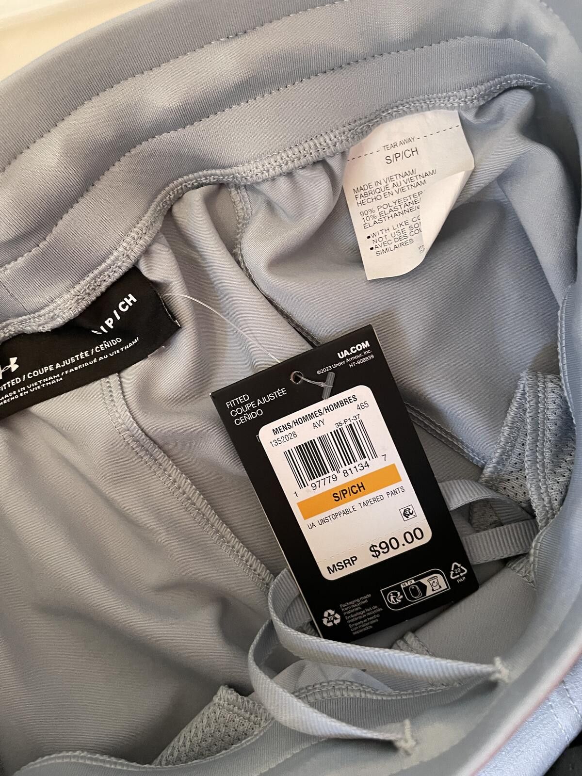 Under Armour Under Armour UA Unstoppable Tapered Pants S/P Light Gray Size US 30 / EU 46 - 4 Thumbnail