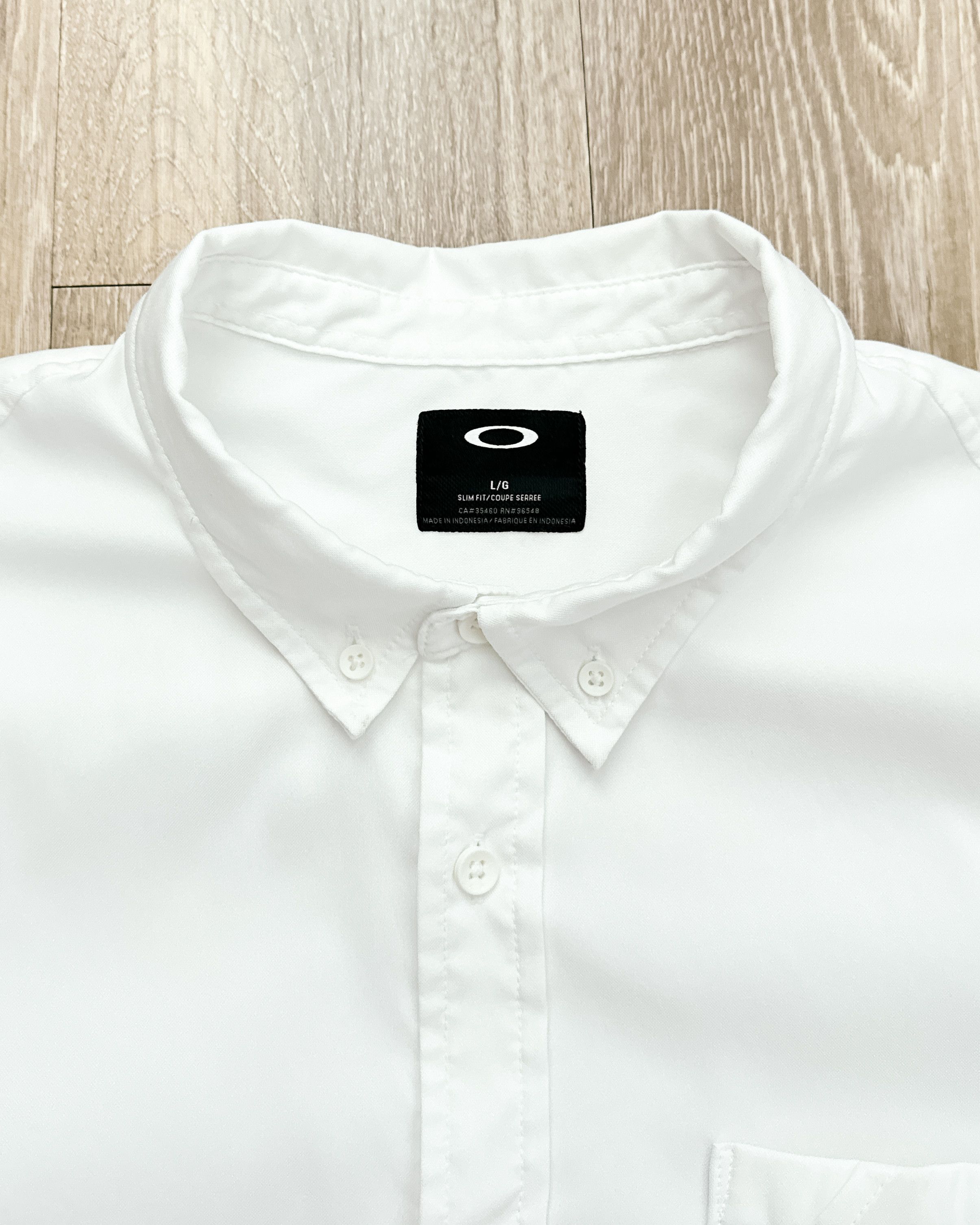 Oakley Oakley Long Sleeve Button Down Shirt White Men's L Slim Fit Size US L / EU 52-54 / 3 - 2 Thumbnail