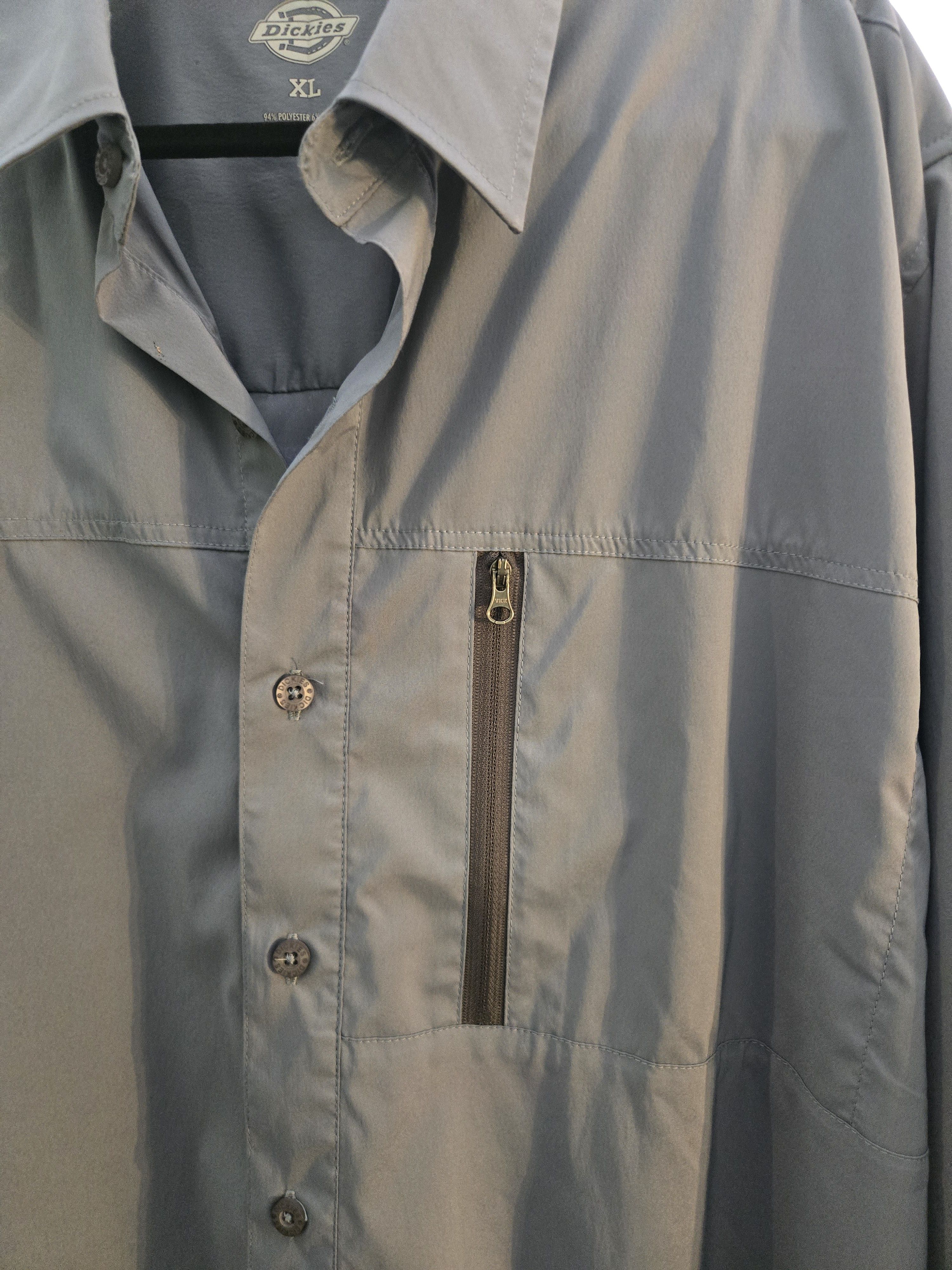 Dickies Men’s Dickies Work Shirt XL Zip Pocket Stretch Button Up Size US XL / EU 56 / 4 - 4 Thumbnail