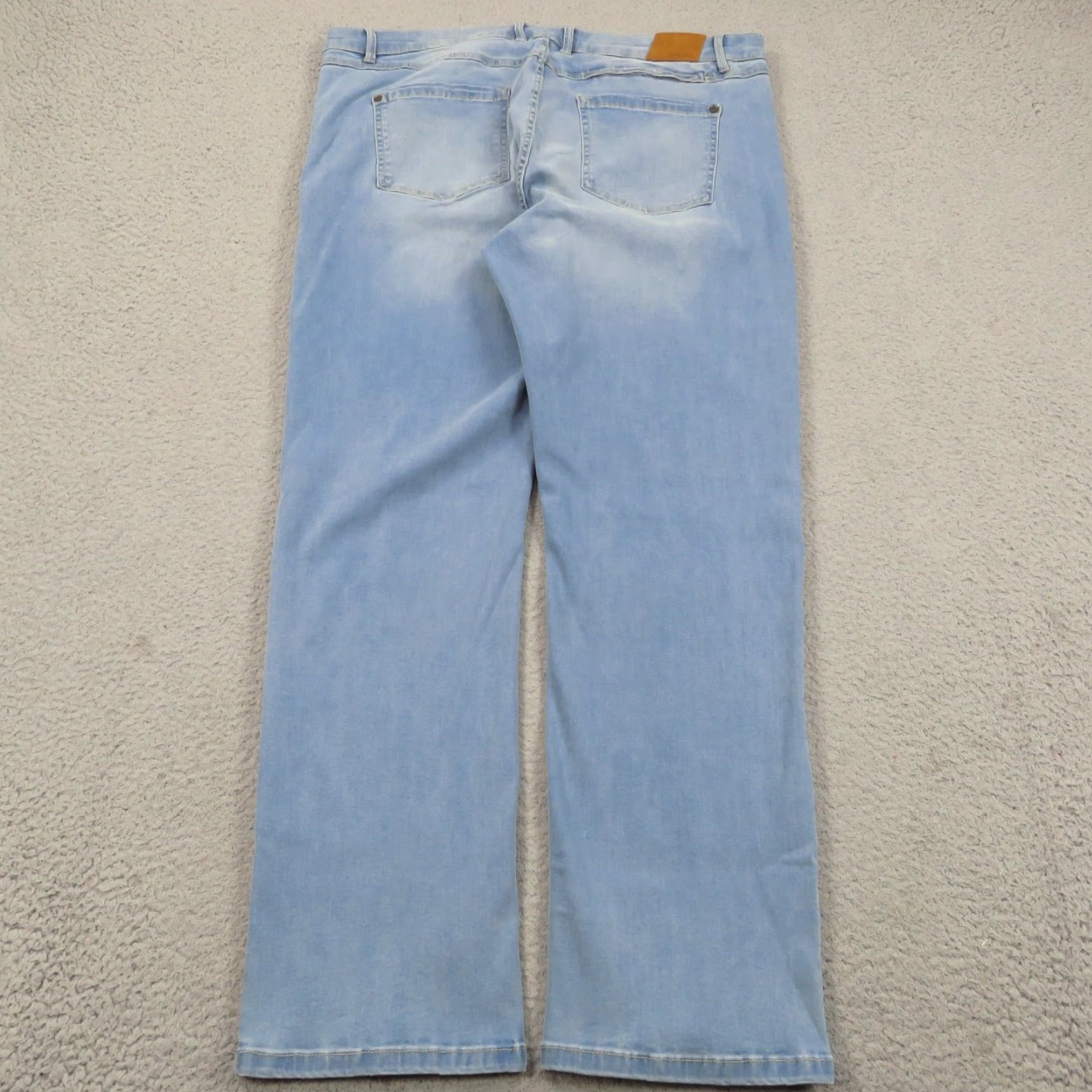 Vintage Twillory Jeans Mens 40x32 Denim Light Wash Regular Straight 5-Pocket Stretch Blue Size US 40 / EU 56 - 2 Thumbnail