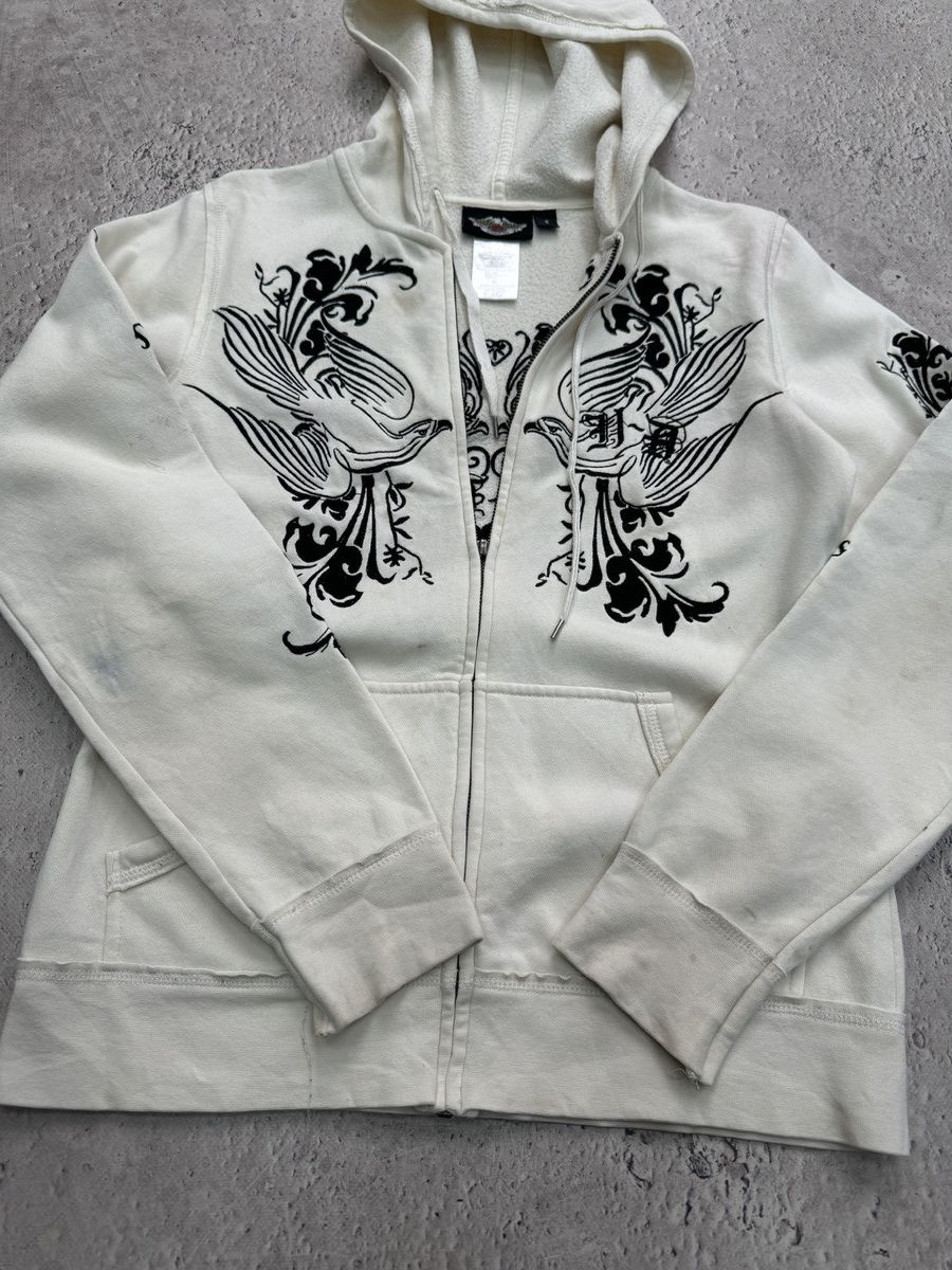 Affliction × Harley Davidson Vintage CRAZY FADED Harley Davidson ZIP UP hoodie Size S / US 4 / IT 40 - 9 Thumbnail