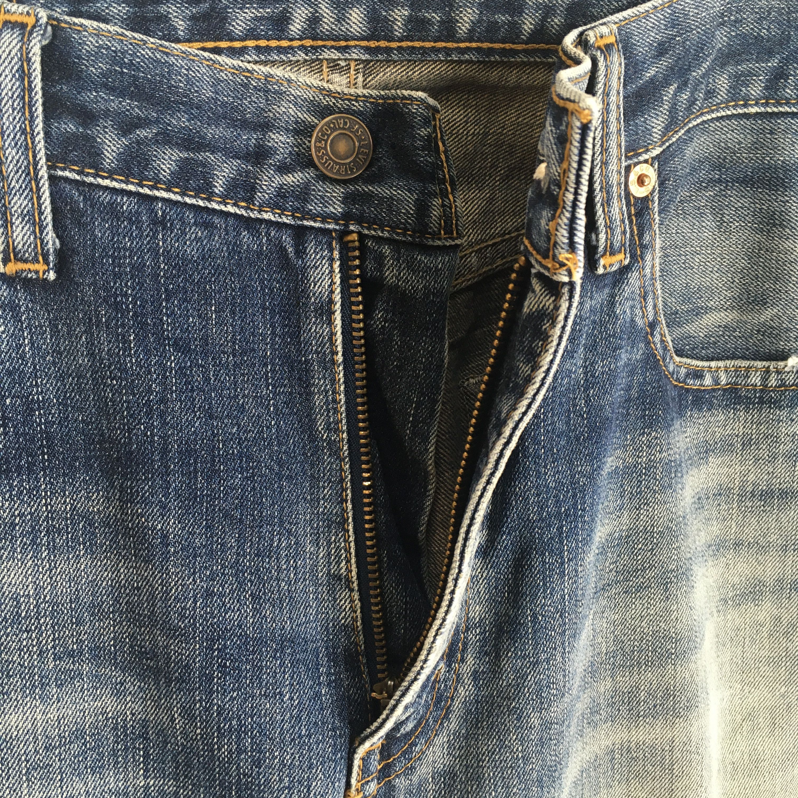 Levi's Size 32x33 Vintage Levis 505 Faded Stonewash Jeans S1951 Size US 32 / EU 48 - 6 Thumbnail