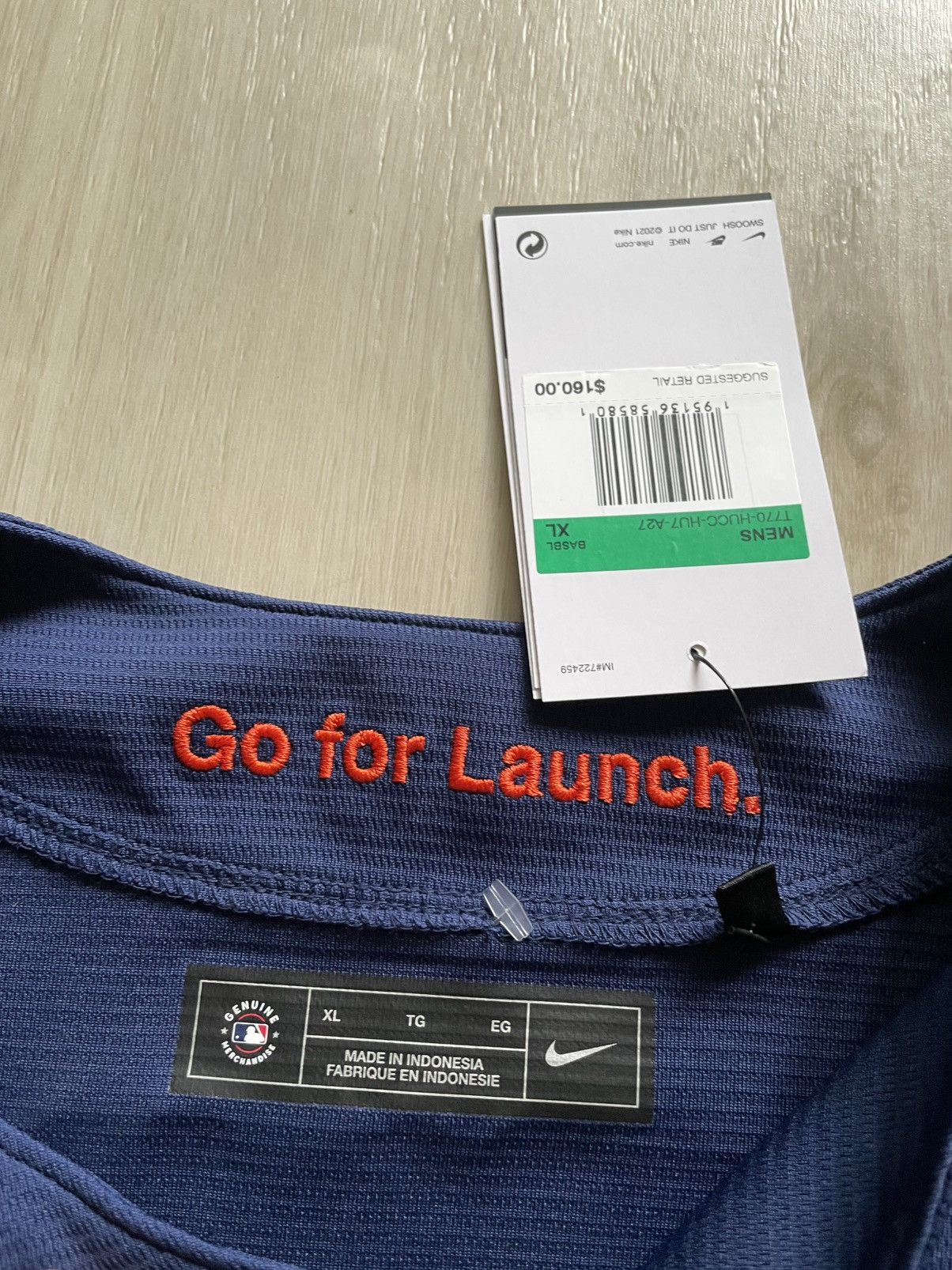 Nike NWT Nike Jose Altuve Houston Astros Space City Connect Sz L Size US L / EU 52-54 / 3 - 5 Thumbnail