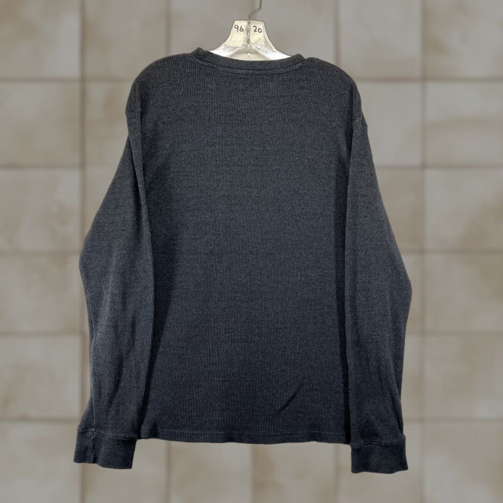 Aeropostale VTG Aeropostale Waffle Thermal Shirt L Grunge Dark Gray Crew Neck Long Sleeve Logo Embroidered Cotton Polyester 2000-2009 Men T-Shirt Size US L / EU 52-54 / 3 - 1 Thumbnail