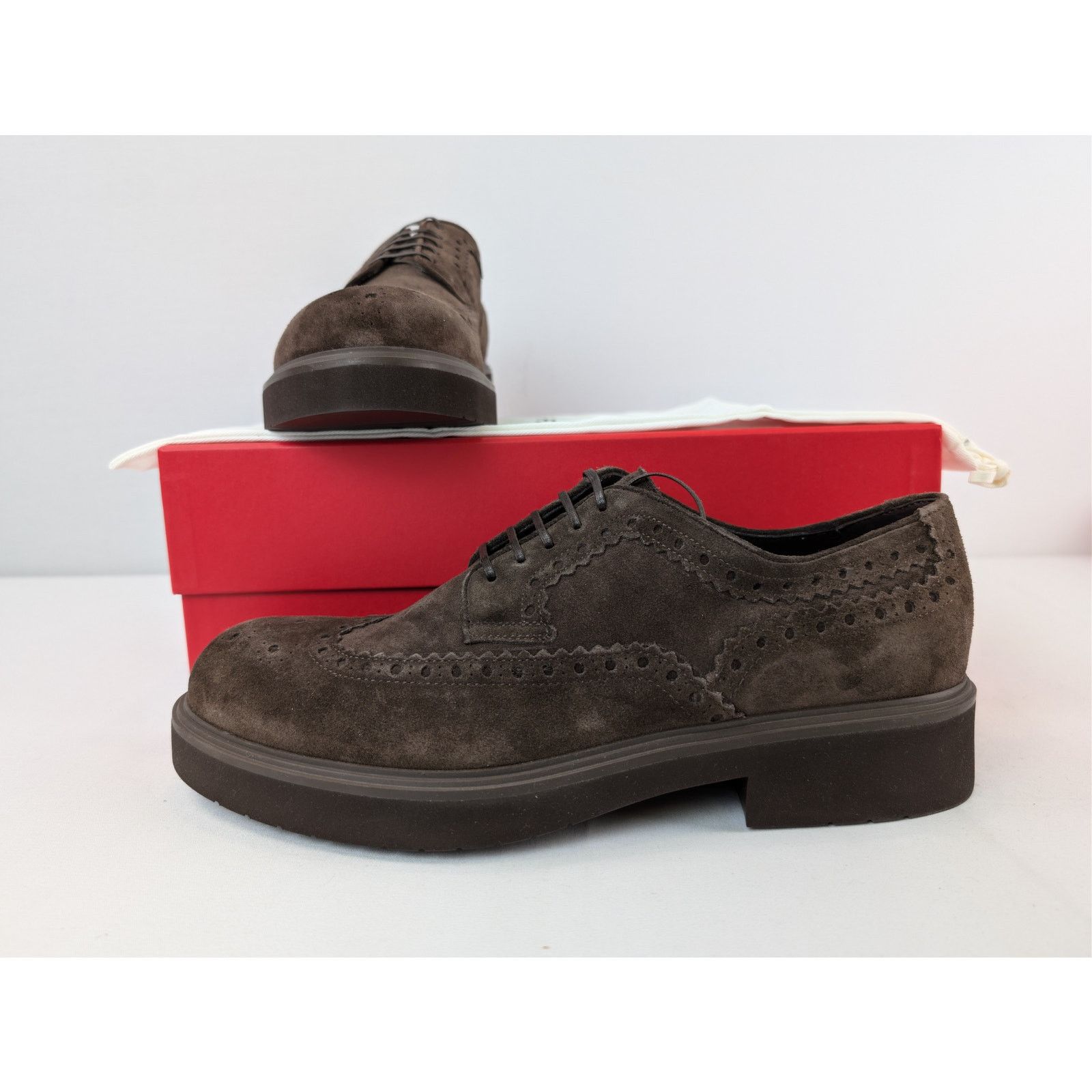 Salvatore Ferragamo o1rshd1 T. Moro 23 Calf Shoes & Boots in Brown Size US 10 / EU 43 - 21 Thumbnail