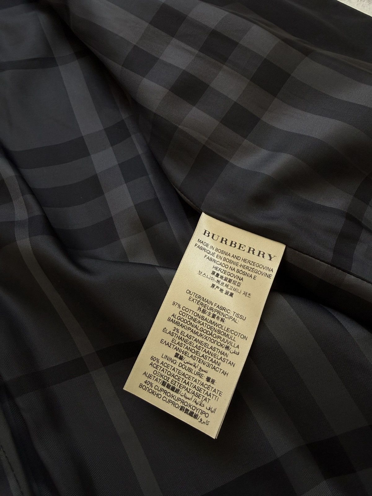 Burberry Burberry London Black Cotton Trench Coat Jacket Nova Check Size S / US 4 / IT 40 - 13 Thumbnail