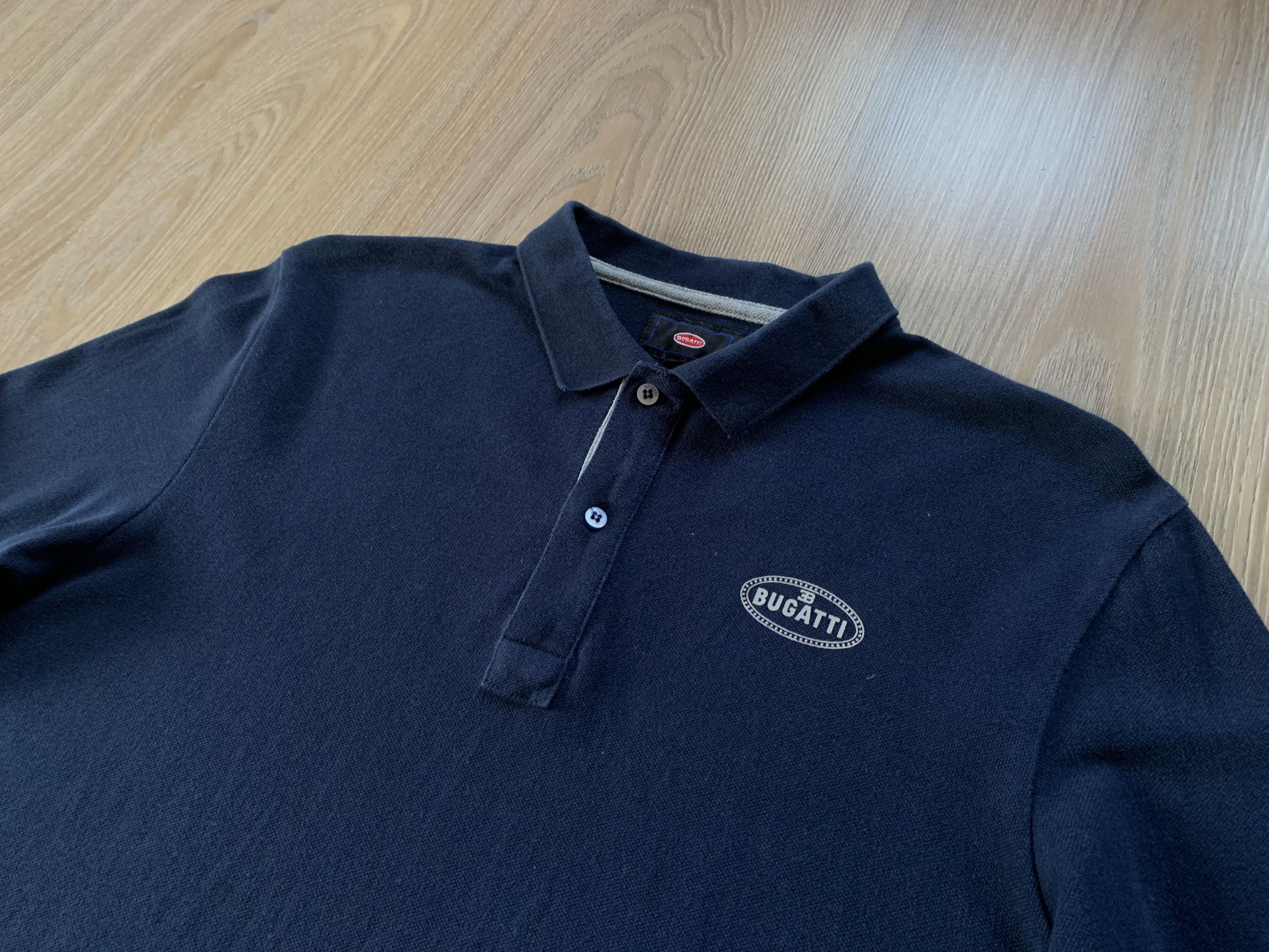 Bugatti Bugatti Navy Long Sleeve Polo T Shirt Size US L / EU 52-54 / 3 - 4 Thumbnail