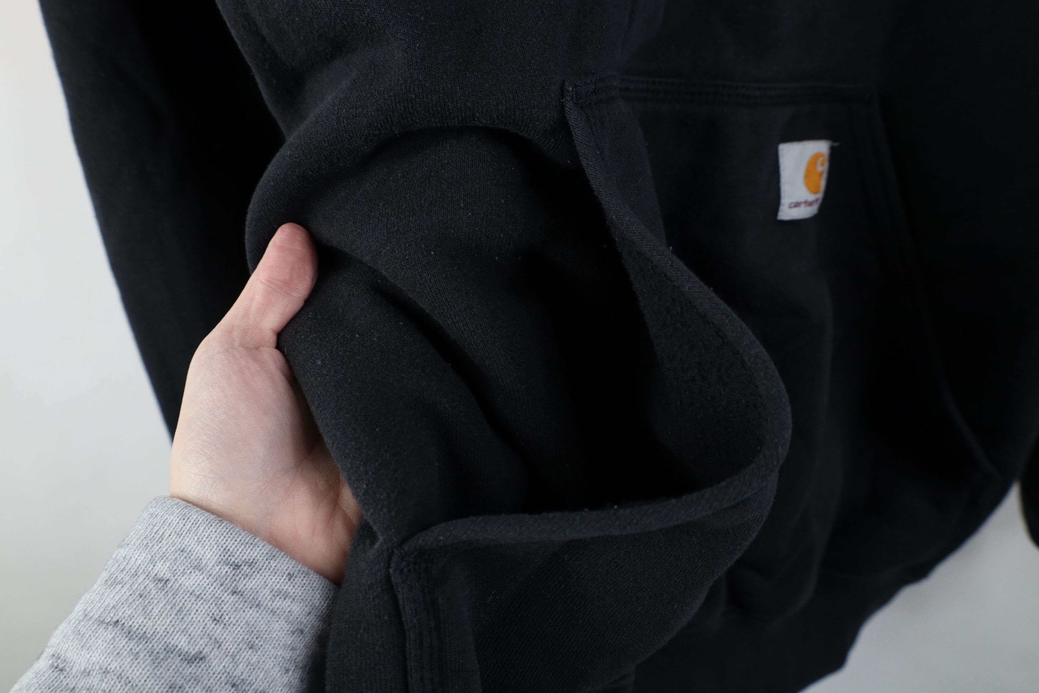 Carhartt Vintage Y2K Carhartt Spell Out Heavyweight Hoodie Black Size US S / EU 44-46 / 1 - 6 Thumbnail