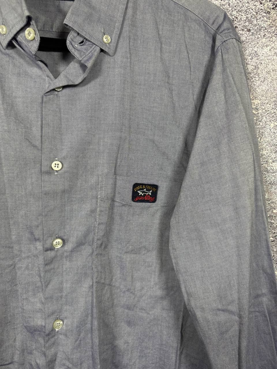 Paul & Shark Paul Shark Yachting Shirt Men's Large Button Long Sleeve Size US XL / EU 56 / 4 - 6 Thumbnail
