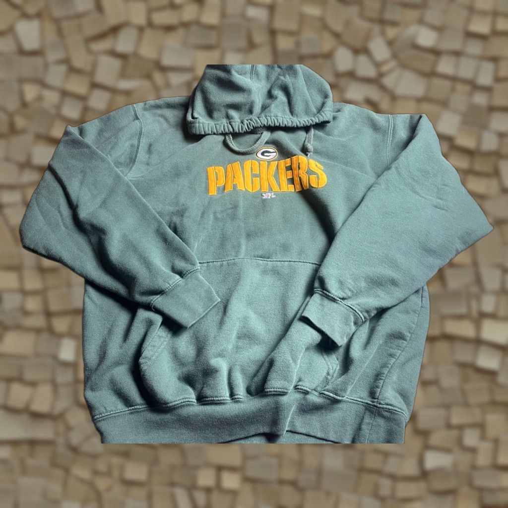 NFL Team Apparel Men's Medium NFL Green Bay Hoodie Pullover Sweatshirt Sweater Size US M / EU 48-50 / 2 - 1 Thumbnail