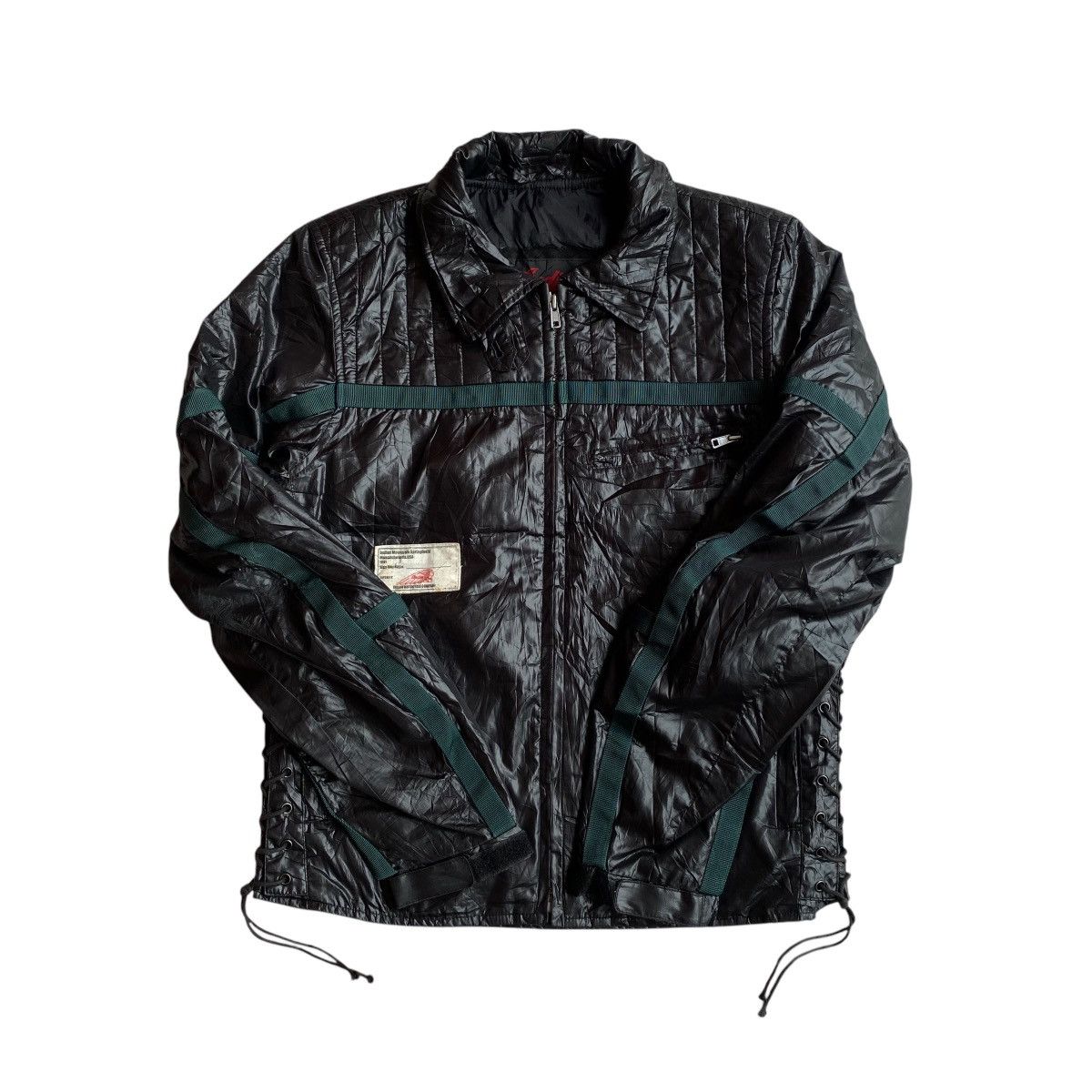 If Six Was Nine × Indian Motorcycle × Le Grande Bleu (L.G.B.) Indian Motocycle Nylon Bondage Jacket Size US L / EU 52-54 / 3 - 4 Thumbnail