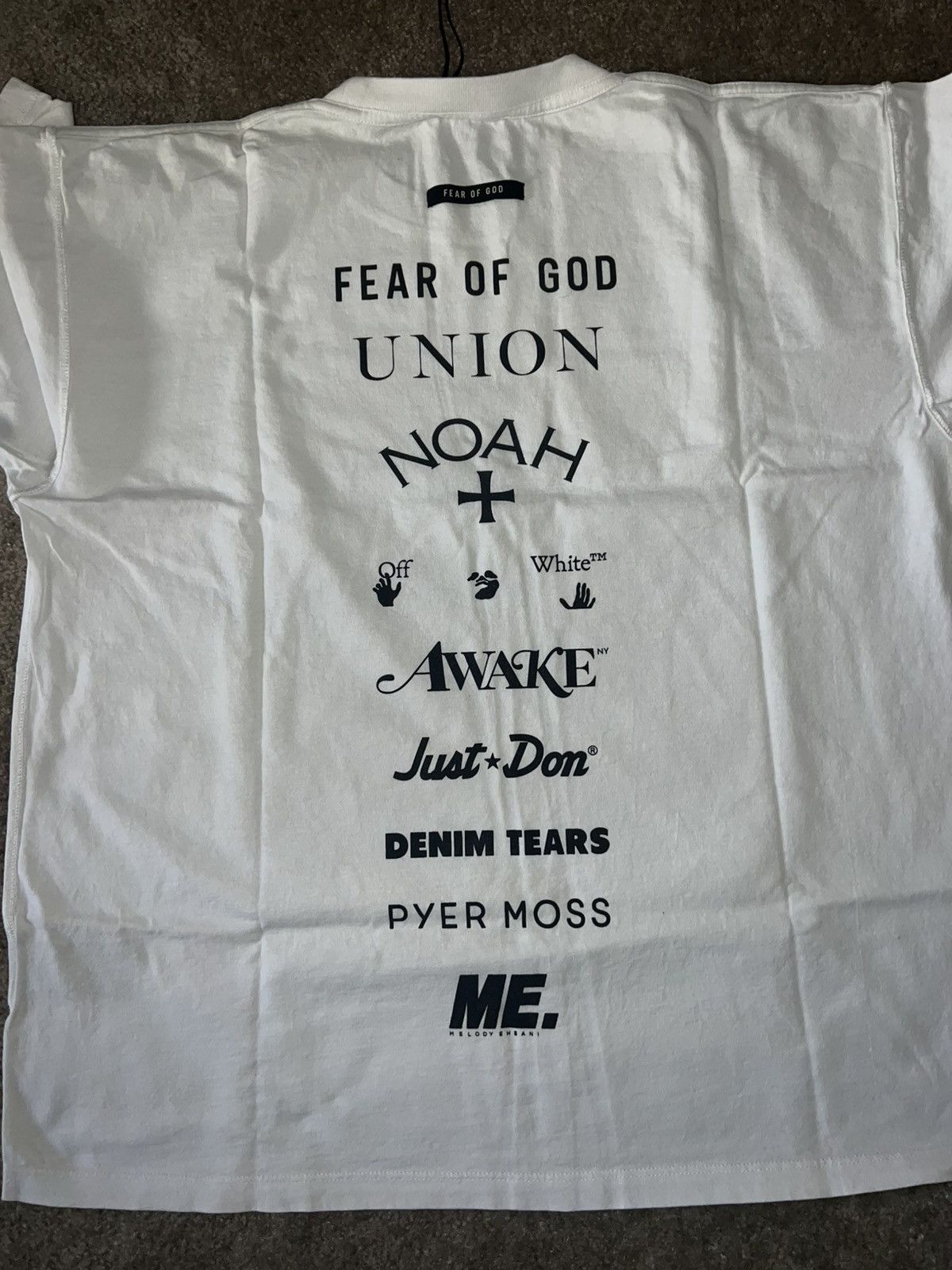 Fear of God Fear of God GF George Floyd Tee Shirt Oversized M Medium T Size US M / EU 48-50 / 2 - 5 Thumbnail