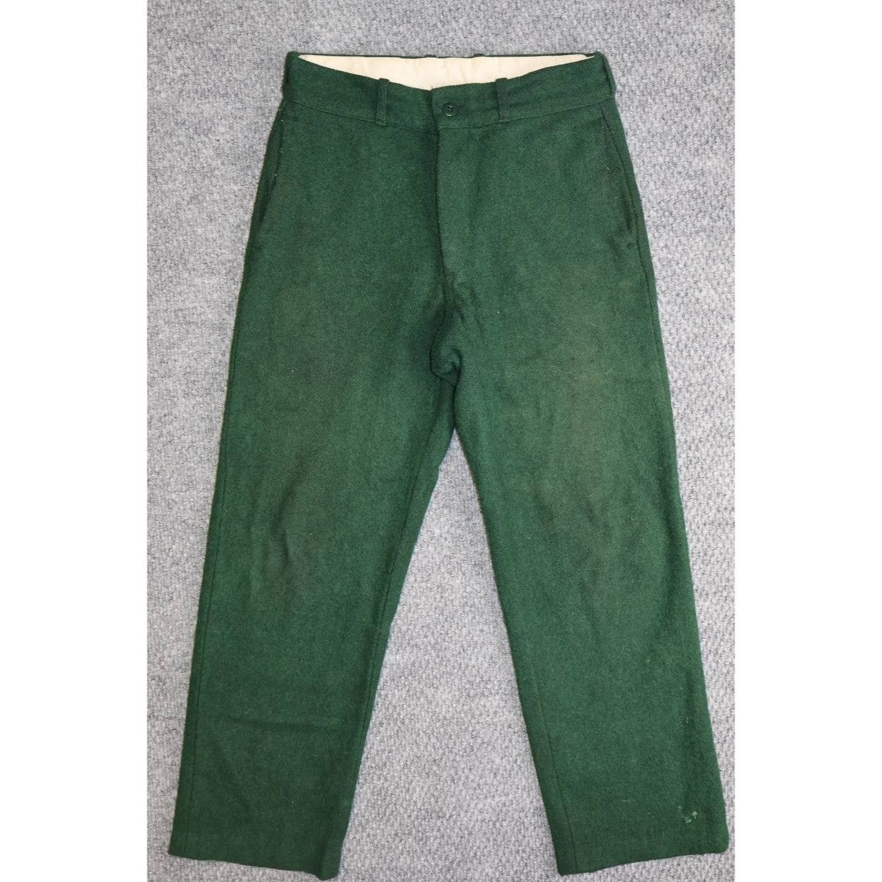 Vintage Vintage Kittery Trading Post Heavy Wool Hunting Pants Green Size US 32 / EU 48 - 1 Thumbnail