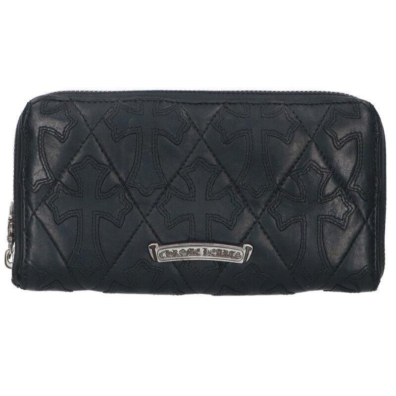 Chrome Hearts Chrome Hearts cemetery cross leather patch wallet Size ONE SIZE - 1 Thumbnail