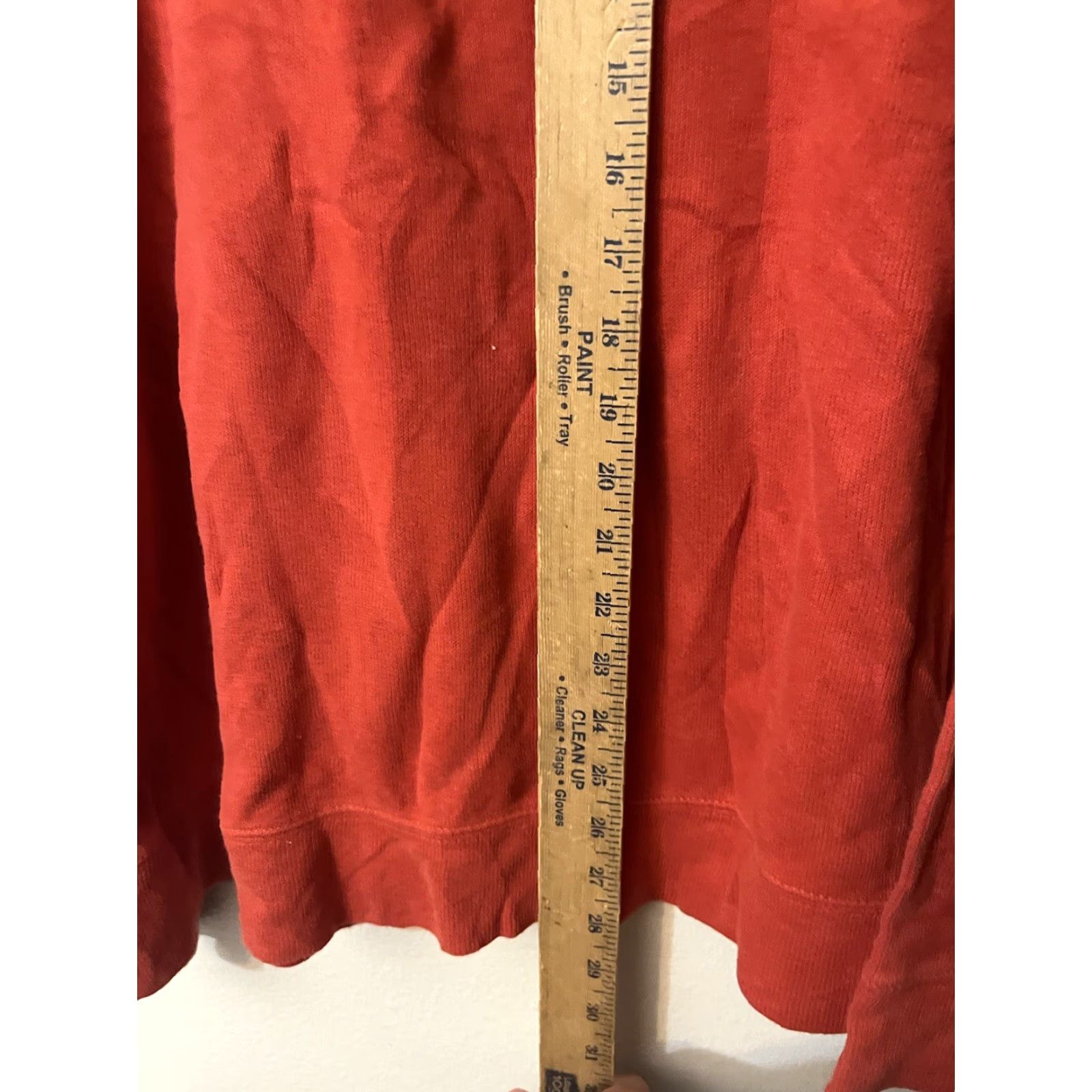 Lands' End Lands' End 1/4 Zip Pullover Sweater Mens XL Orange Cotton Casual Outdoor Preppy Size US XL / EU 56 / 4 - 4 Thumbnail