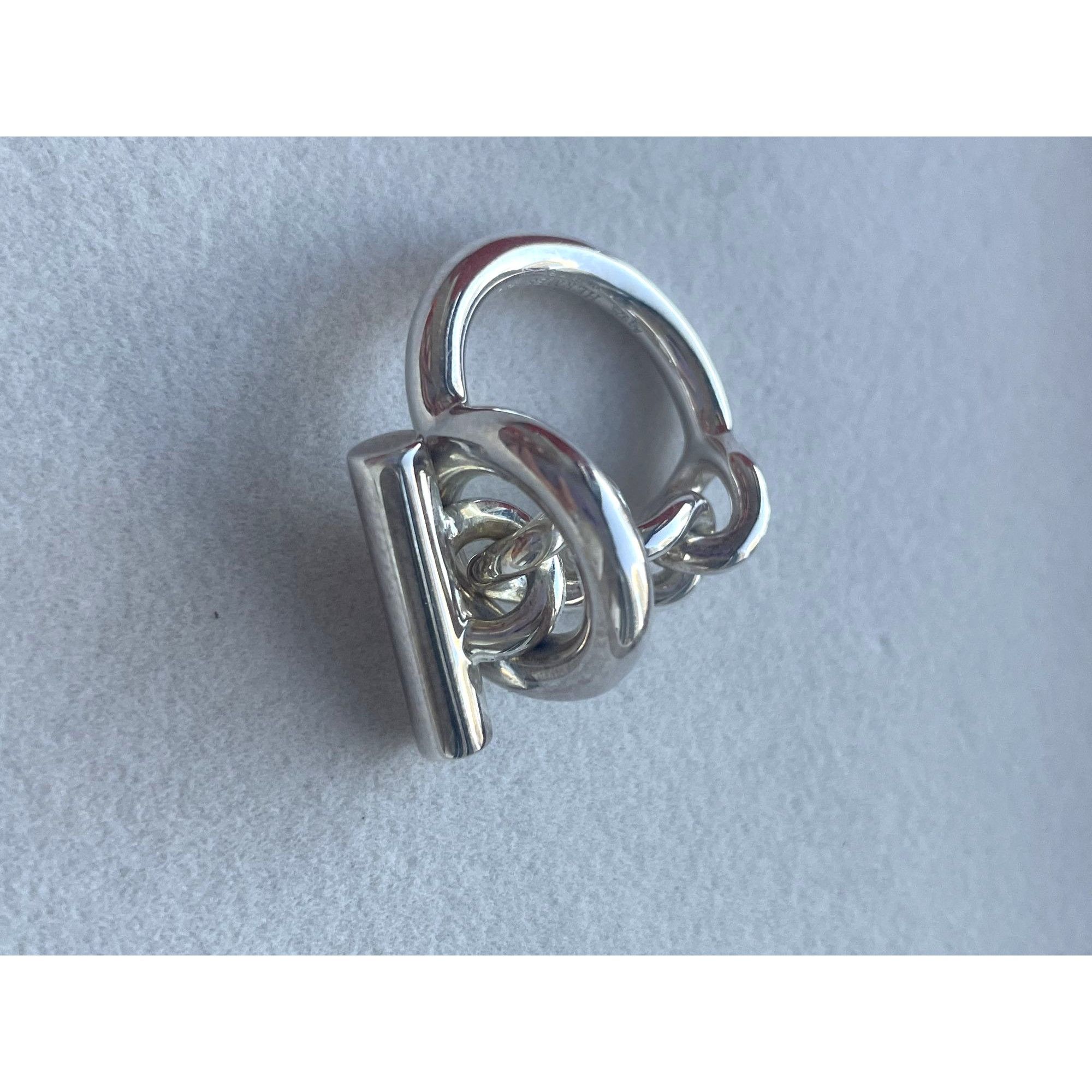 Hermes Hermès Sterling Silver Chaîne DAncre Ring Size 54 AG925 Made Size ONE SIZE - 1 Thumbnail