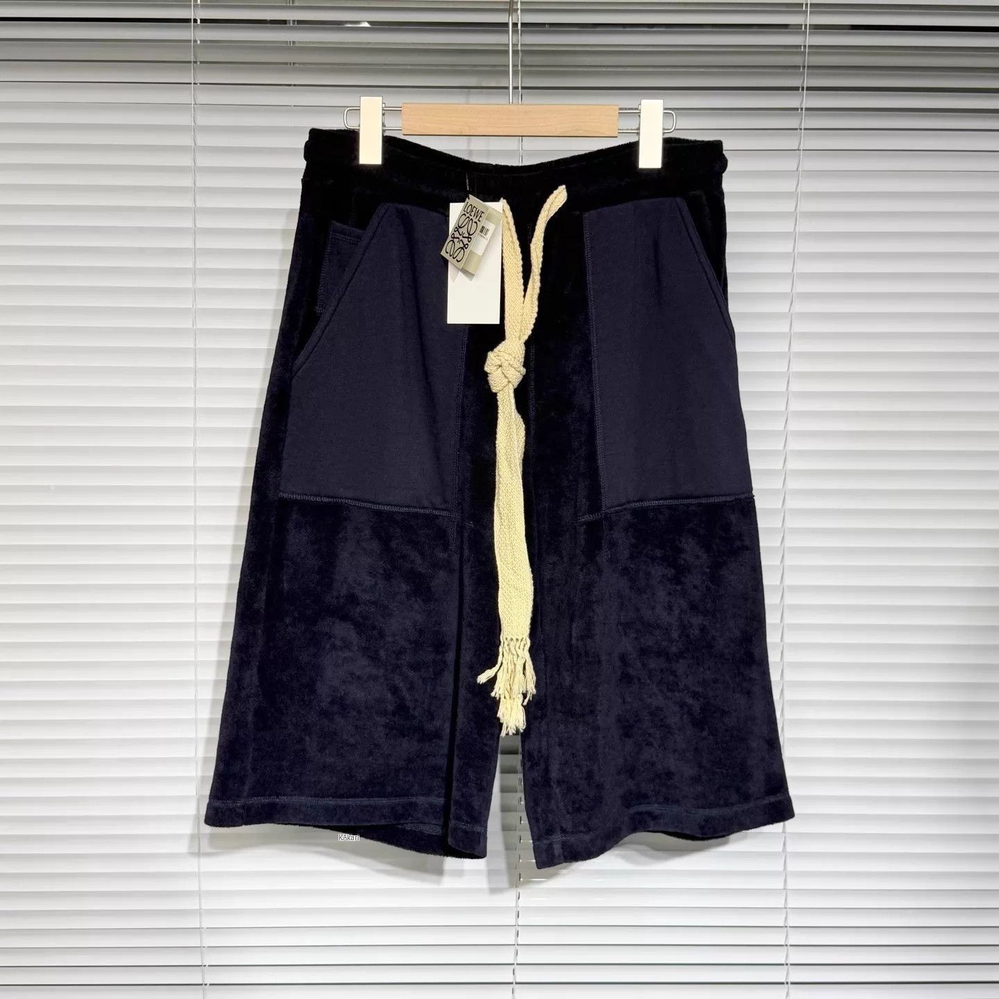 Loewe Blue Casual Shorts with Drawstring - Size 30 Size US 30 / EU 46 - 1 Thumbnail