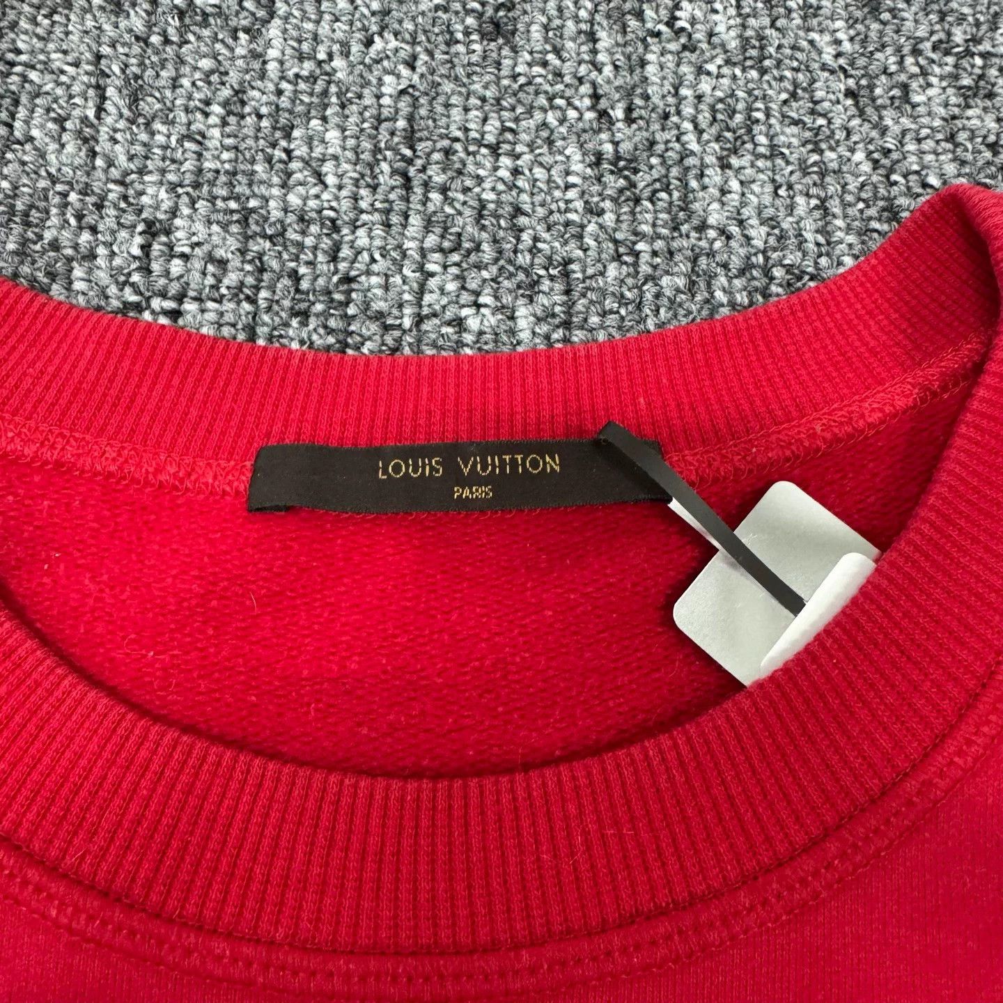 Louis Vuitton LV x Supreme Red Monogram Letter Logo Hoodie S 99 New Size US S / EU 44-46 / 1 - 6 Thumbnail