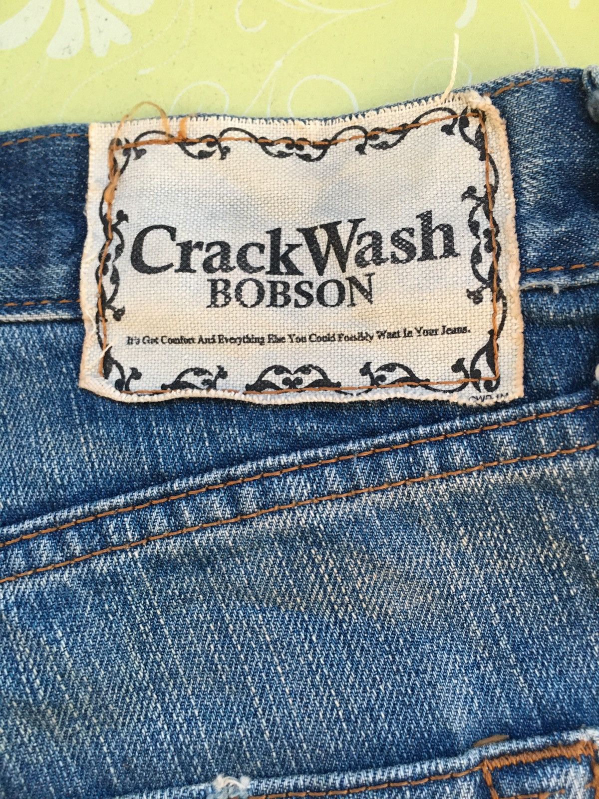 Vintage Bobson crack wash flare single r Size US 33 - 3 Thumbnail