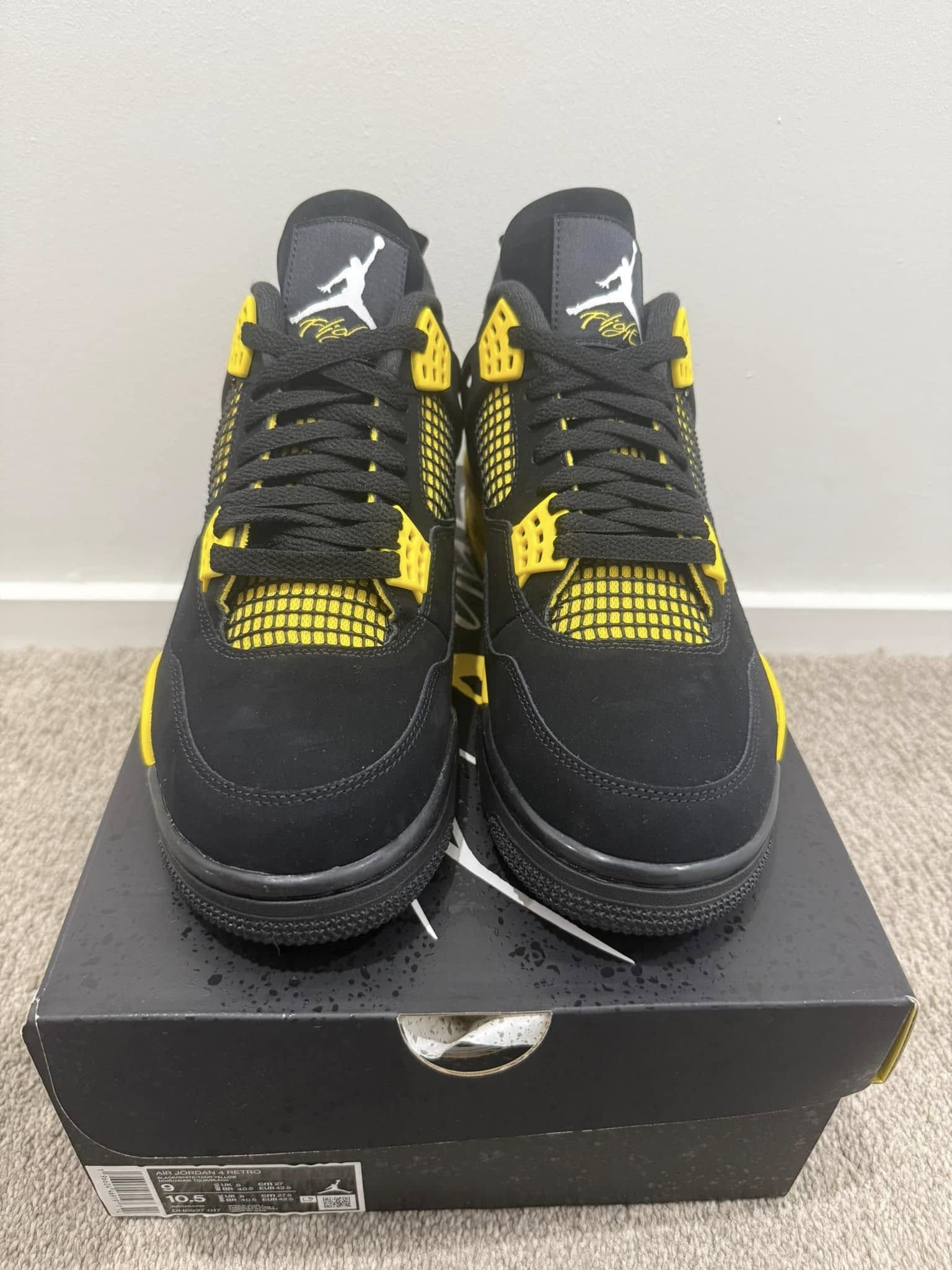 Jordan Brand Air Jordan 4 Thunder 2023 US9 Size US 9 / EU 42 - 2 Thumbnail