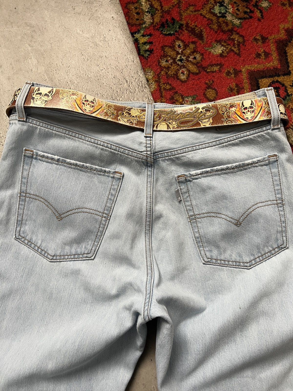 Ed Hardy Edhardy leather monogram y2k belt hype fashion archive Size ONE SIZE - 8 Thumbnail