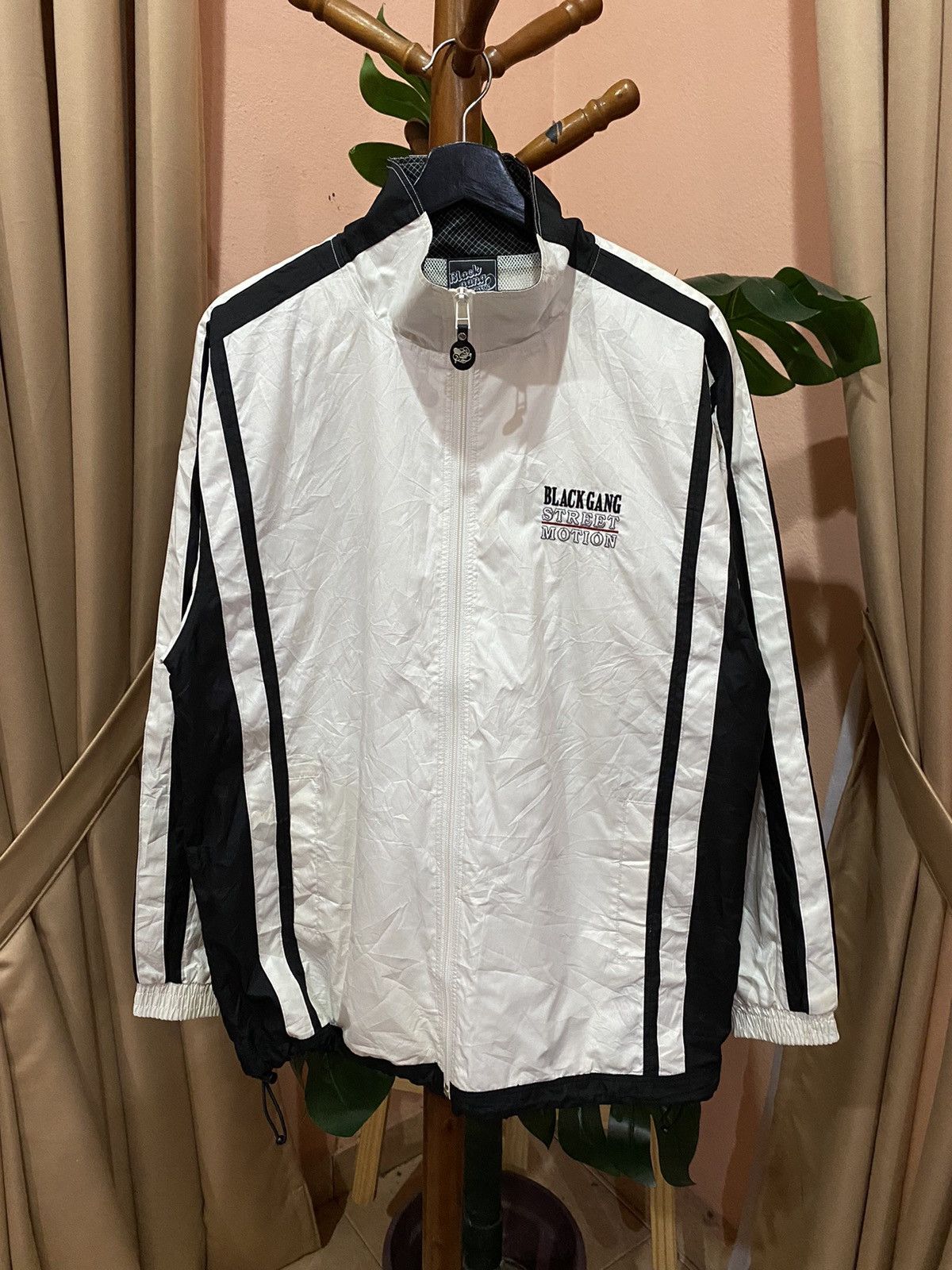 Other VINTAGE Y2K BLACK GANG WINDBREAKER Size US L / EU 52-54 / 3 - 3 Thumbnail