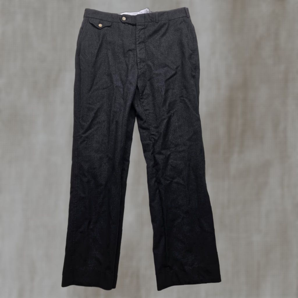 Vintage Woodmere Gray Wool Blend Flat Front Dress Pants 36R Casual Mens Size US 36 / EU 52 - 1 Thumbnail