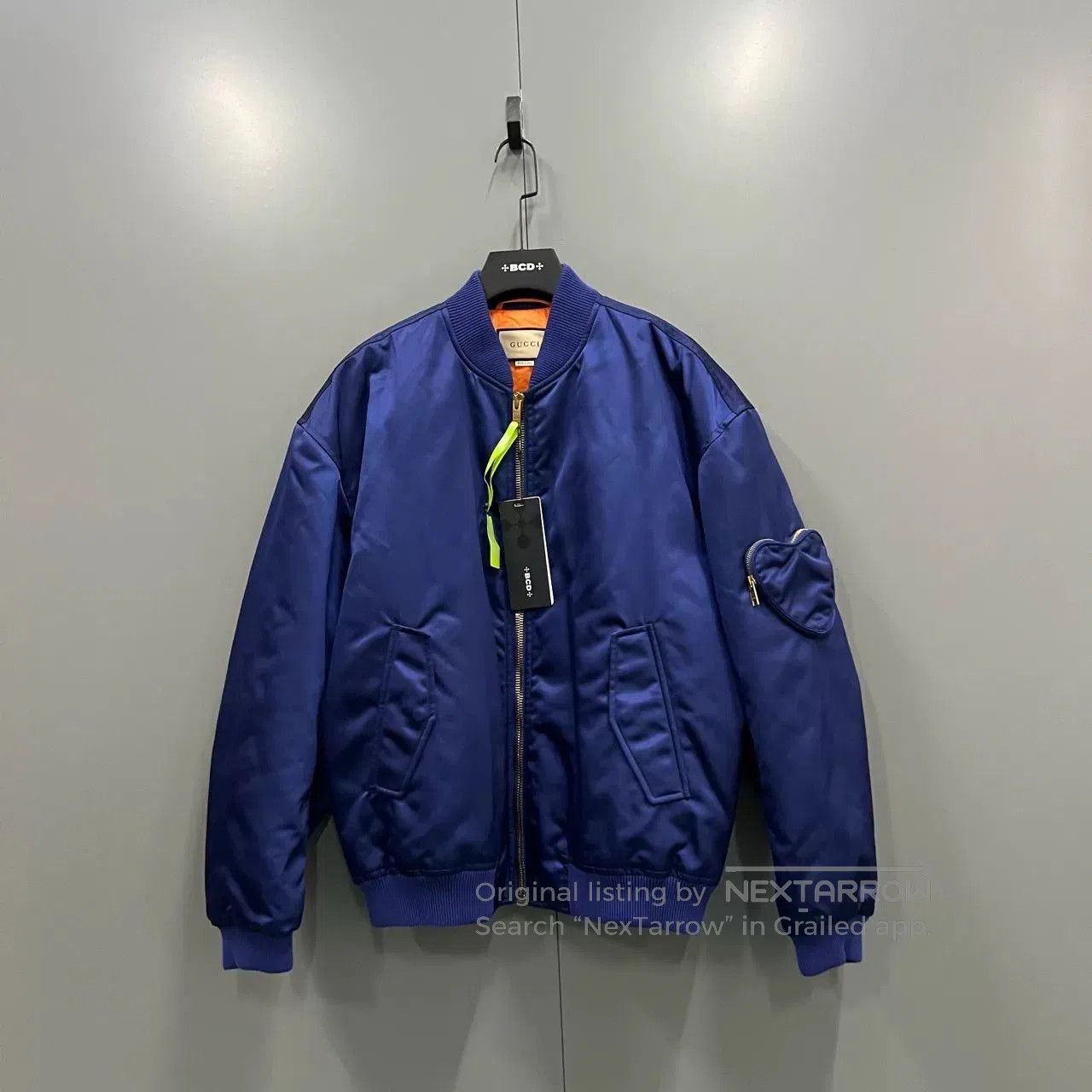 Gucci Gucci Blue Back Letter Embroidery Baseball Jacket. Size US L / EU 52-54 / 3 - 1 Thumbnail