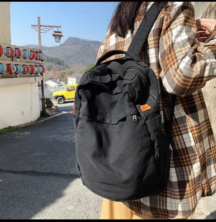 Japanese Brand High Streets Canvas Backpack Size ONE SIZE - 2 Thumbnail