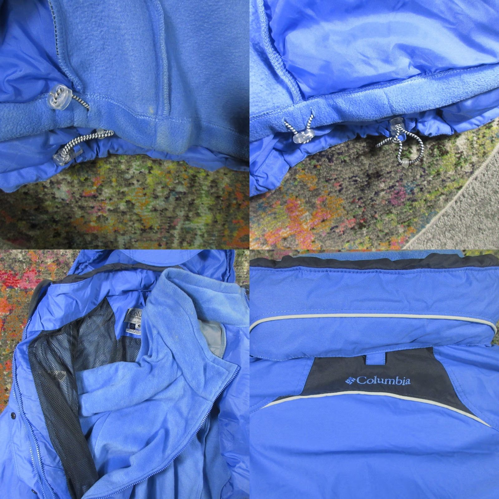 Vintage Columbia Jacket Womens XL Blue 3 in 1 Hooded Fleece Liner Ski Outdoor Coat New title Size XL / US 12-14 / IT 48-50 - 8 Thumbnail