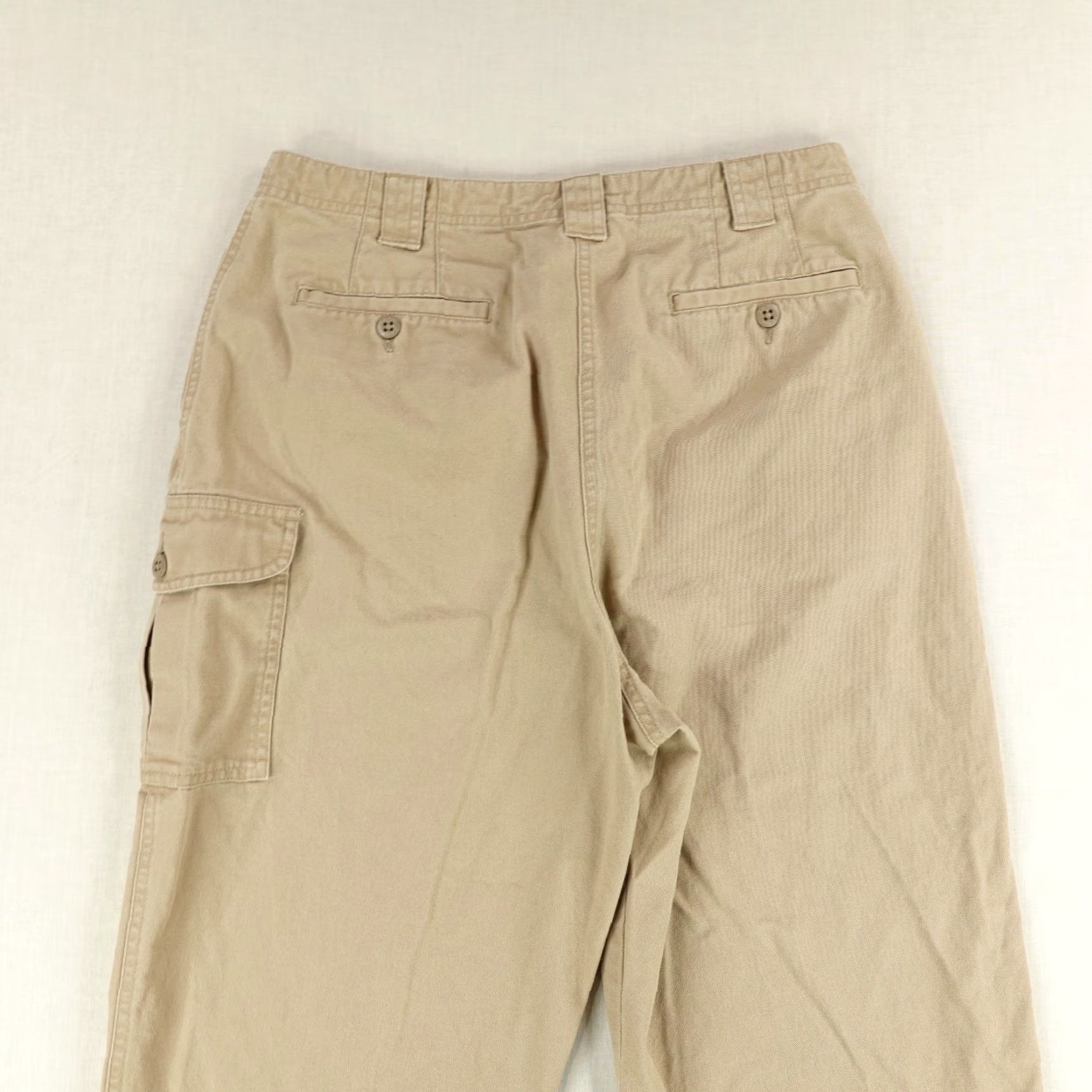 Vintage VINTAGE L.L. Bean Cargo Pants Womens 10 Beige Straight Leg Canvas Work Utility High Rise Mens Size 10 Womens Regular Size 32" / US 10 / IT 46 - 5 Thumbnail