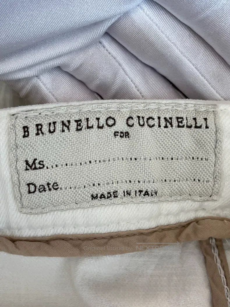 Brunello Cucinelli Brunello Cucinelli White Cotton Trousers Size 27" / US 4 / IT 40 - 3 Thumbnail