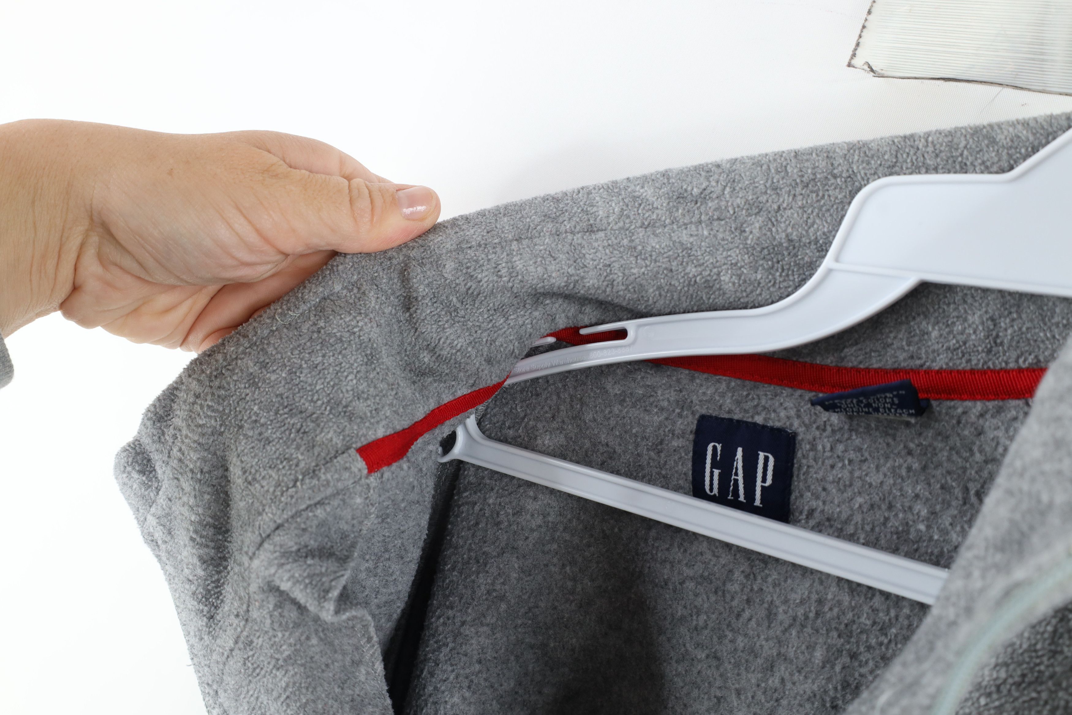 Gap × Vintage Vintage 90s Gap Half Zip Fleece Pullover Sweater Gray Size US XL / EU 56 / 4 - 6 Thumbnail