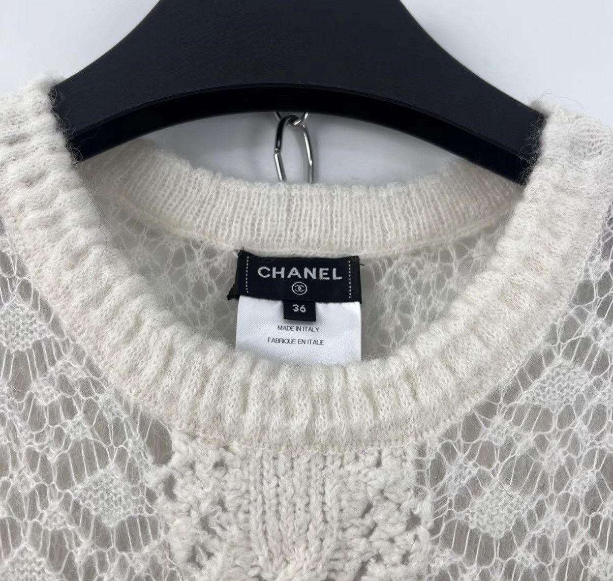 Chanel Chanel Black & White Color Block Hollow Knit Dress K12 Size XS / US 0-2 / IT 36-38 - 6 Thumbnail