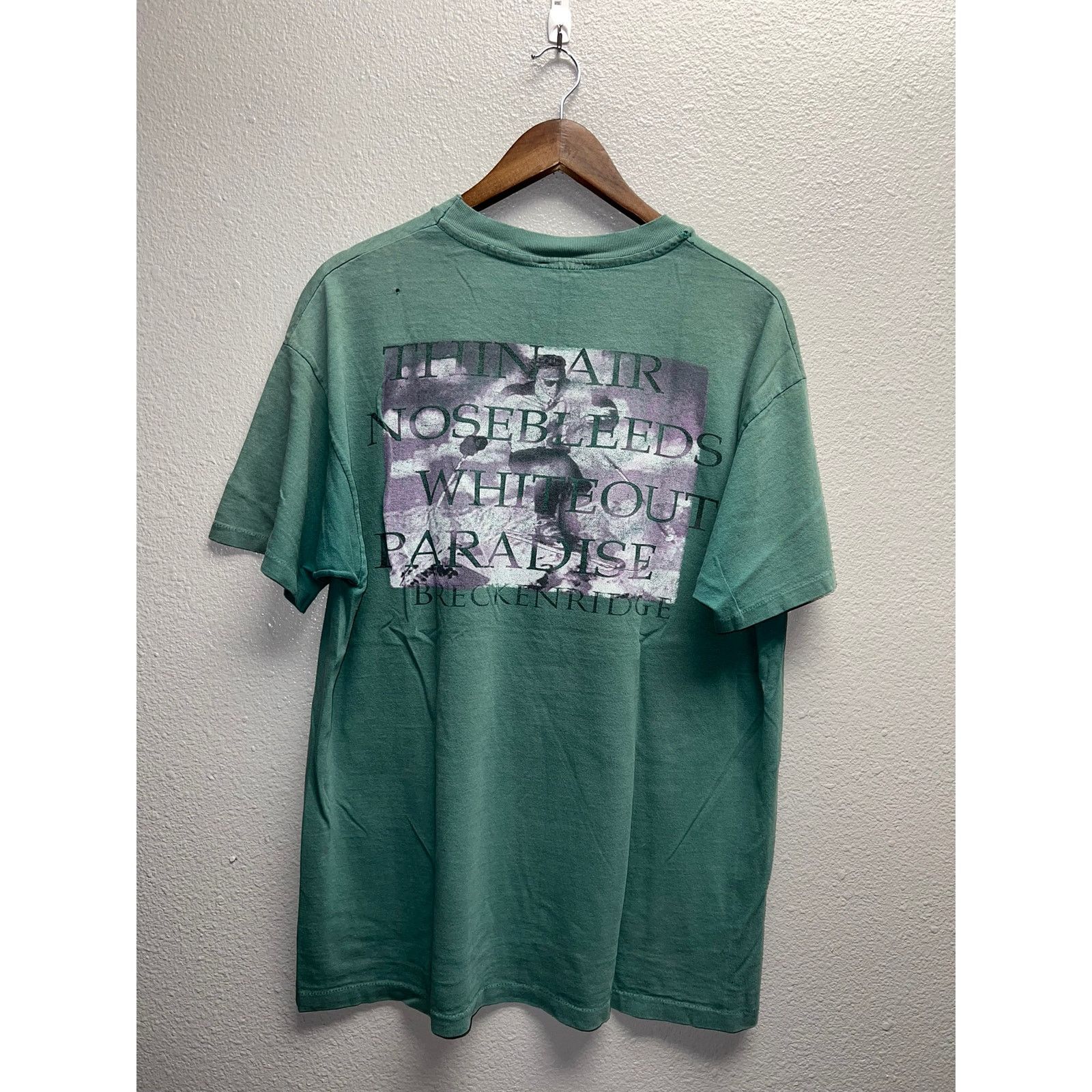 Vintage Vintage Ski Breckenridge Shirt Thin Air Nosebleeds Skiing L Size US L / EU 52-54 / 3 - 1 Thumbnail