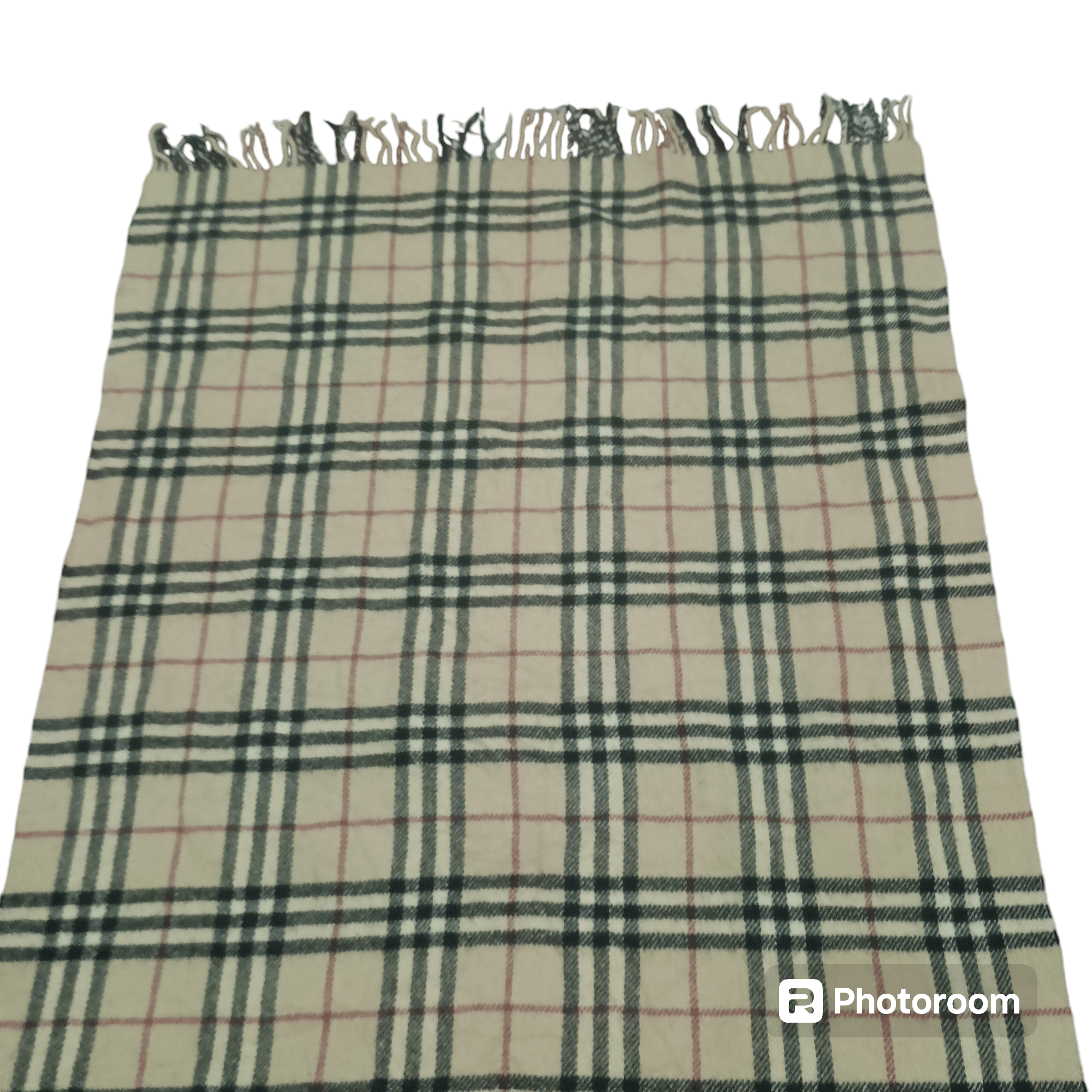 Burberry Burberry Nova Check Cashmere Big Table Desk Size ONE SIZE - 7 Thumbnail