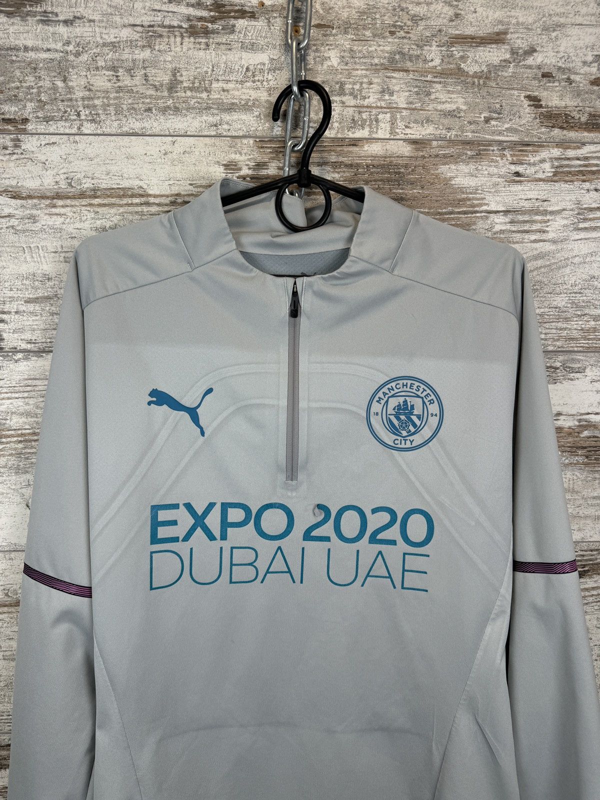 Puma × Vintage Mens Vintage Puma Manchester City FC sweatshirt jersey Size US M / EU 48-50 / 2 - 3 Thumbnail