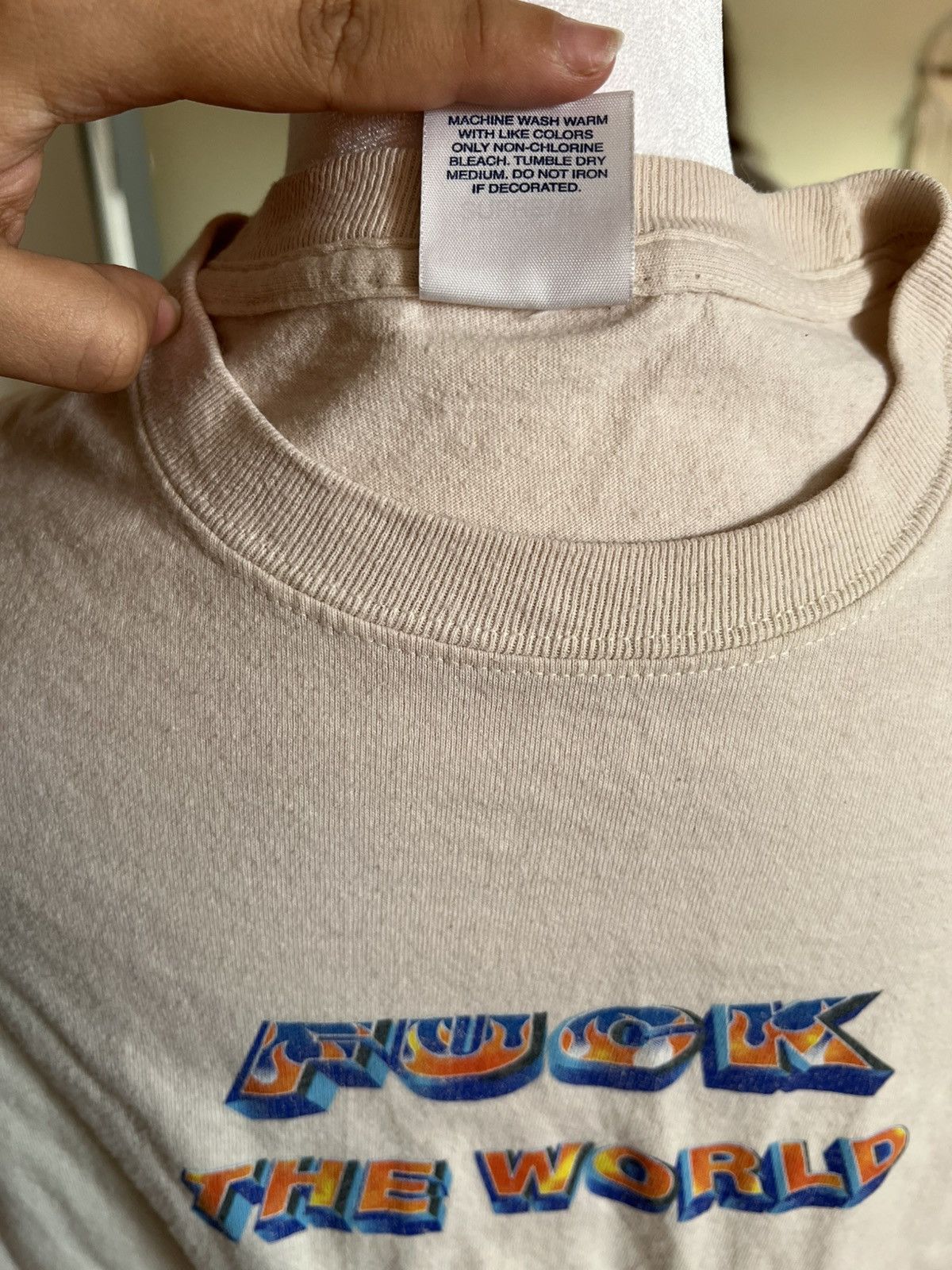 Supreme Supreme Fuck The World Long Sleeve Tee Size US M / EU 48-50 / 2 - 5 Thumbnail