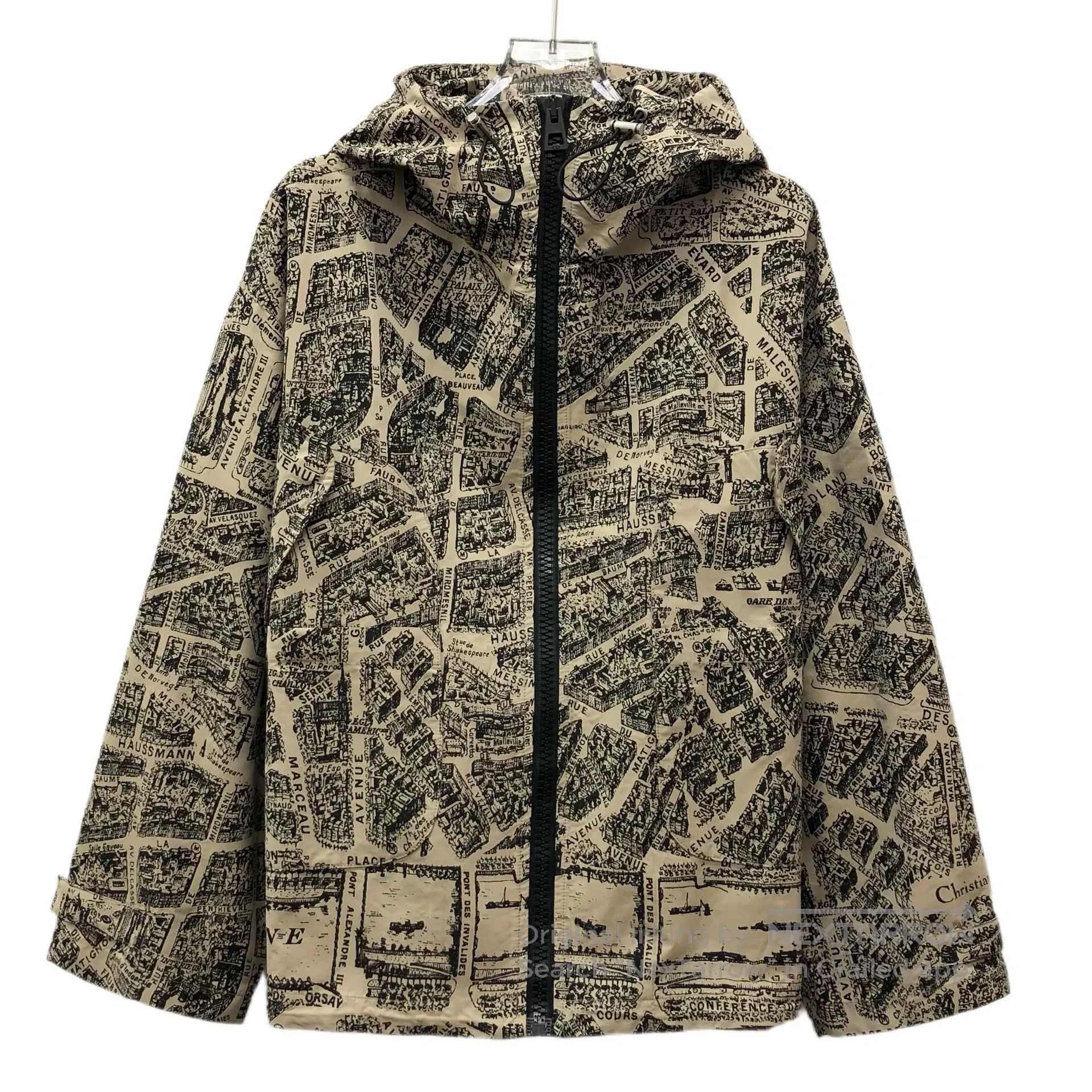Dior Dior Brown City Map Printed Hooded Zipper Long Sleeve Jack Size US XS / EU 42 / 0 - 1 Thumbnail
