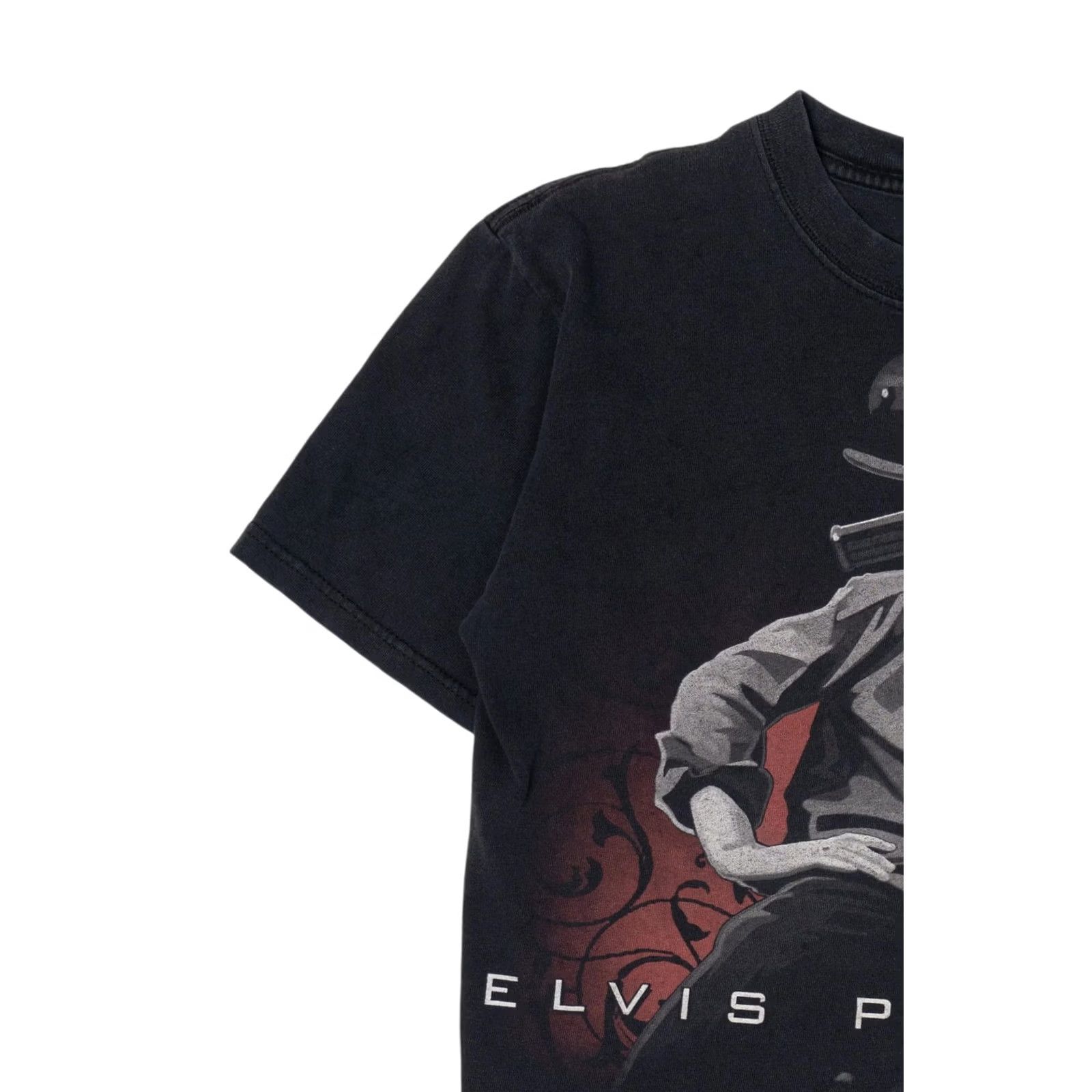 Liquid Blue VINTAGE Elvis Presley Motorcycle Liquid Blue T-Shirt (1990s) Size US M / EU 48-50 / 2 - 7 Thumbnail