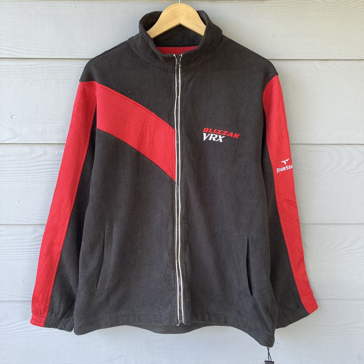 NASCAR Vintage Bridgestone Black Fleece Sweater Size US L / EU 52-54 / 3 - 1 Thumbnail