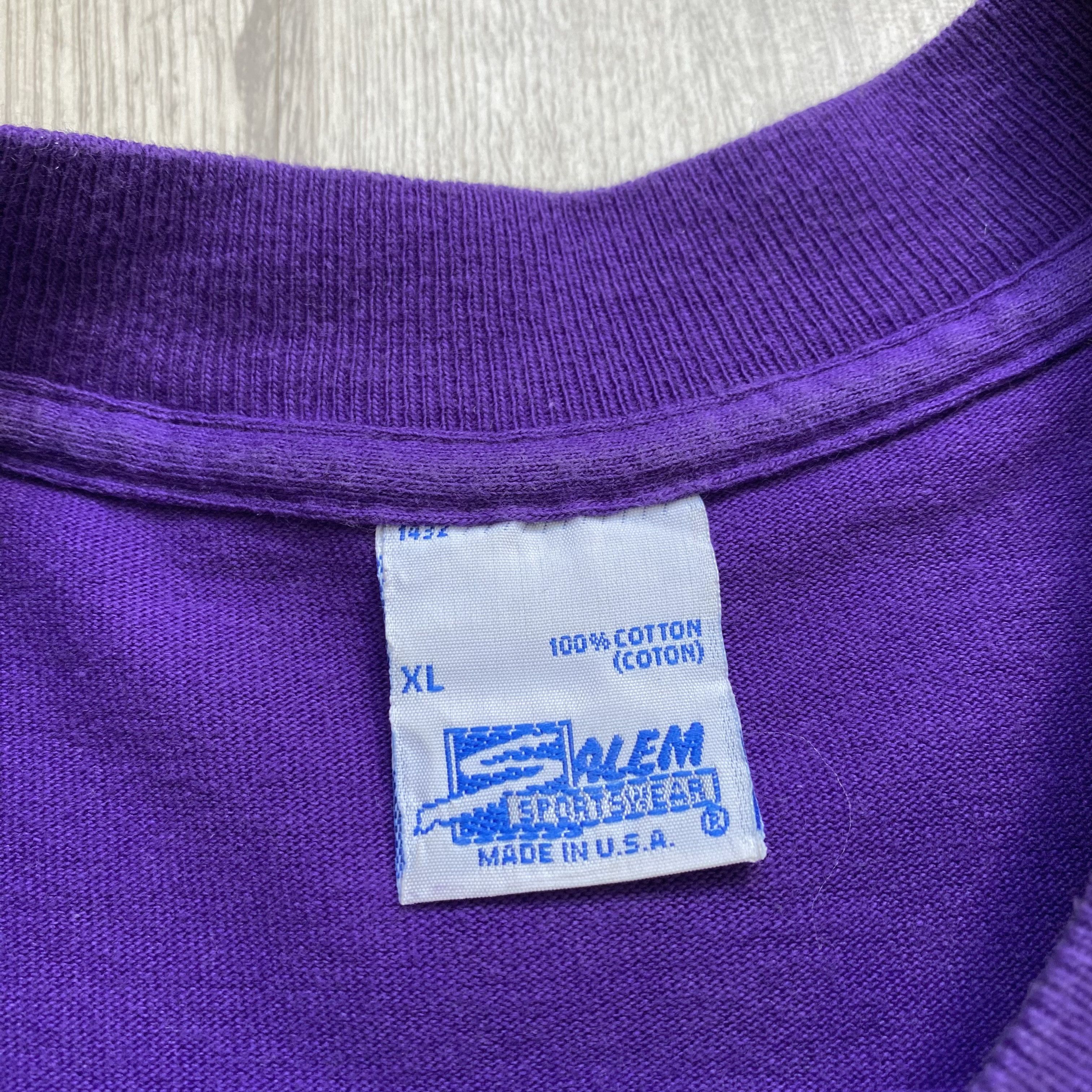 NBA 🏀 90S Vintage NBA Charlotte Hornets Single Basketball Tee Size US XL / EU 56 / 4 - 8 Thumbnail