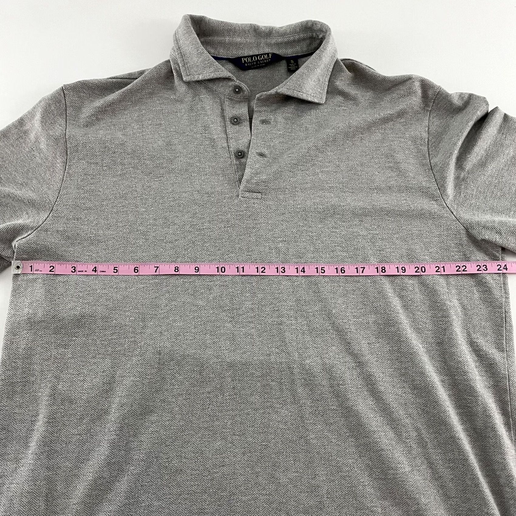 Vintage Polo Golf Polo Shirt Herringbone Short Sleeve Mens XL Cotton Blend Tan Brown Size US XL / EU 56 / 4 - 4 Thumbnail