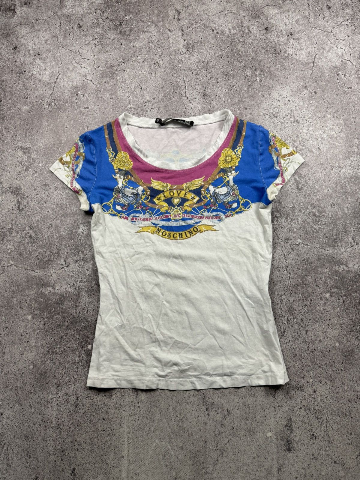 Moschino Vintage Y2K Moschino jeans cropped t-shirt / tank top Size XS / US 0-2 / IT 36-38 - 1 Thumbnail