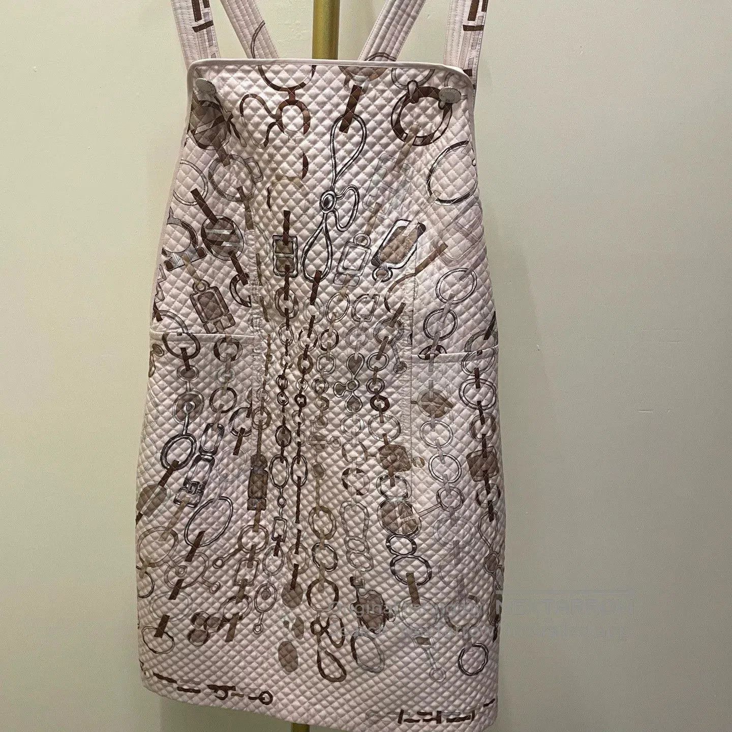 Hermes hermes dress with unique pattern in size 38. Size US 38 / EU 54 - 1 Thumbnail